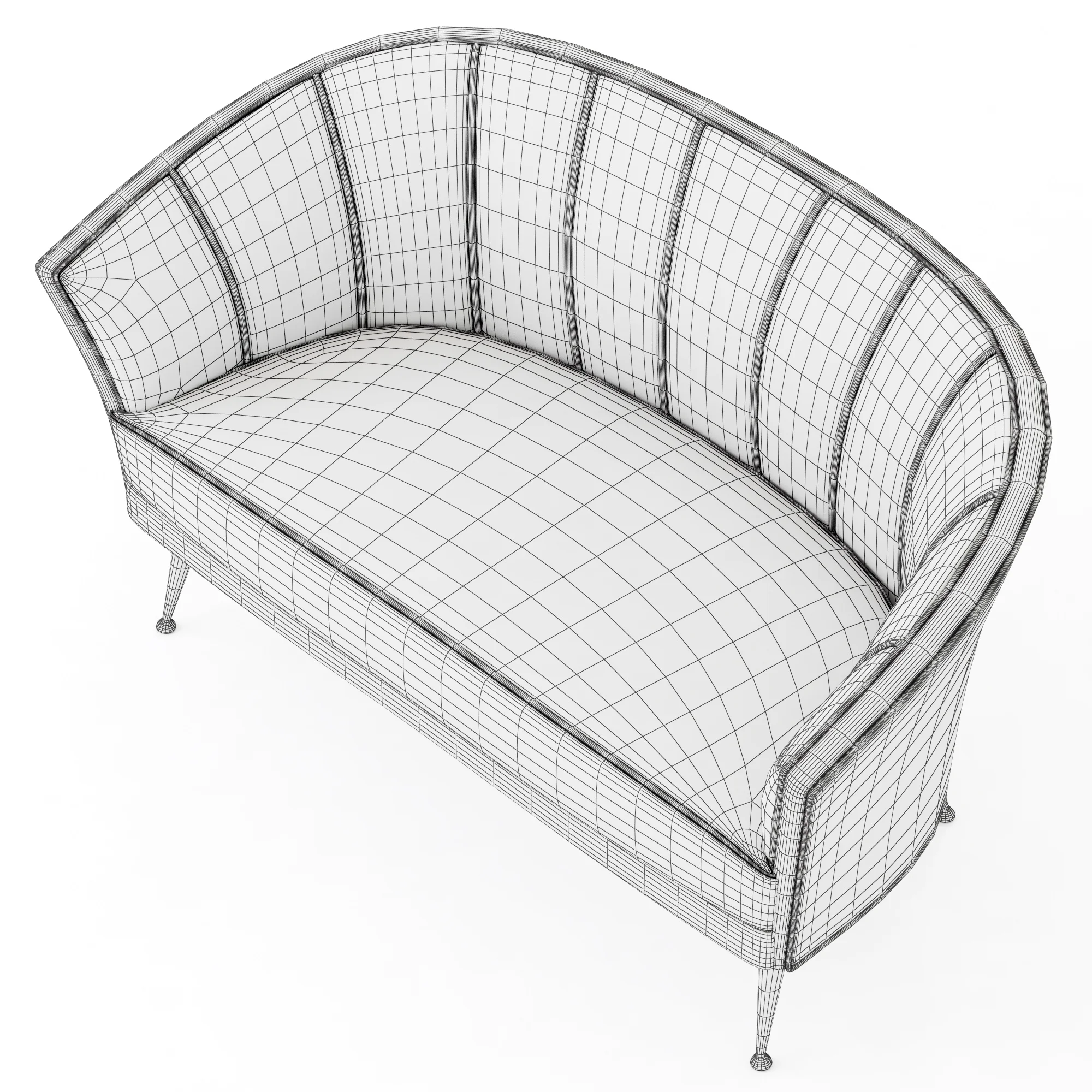 Brabbu Maya 2 Seat Sofa — 3D model preview 13