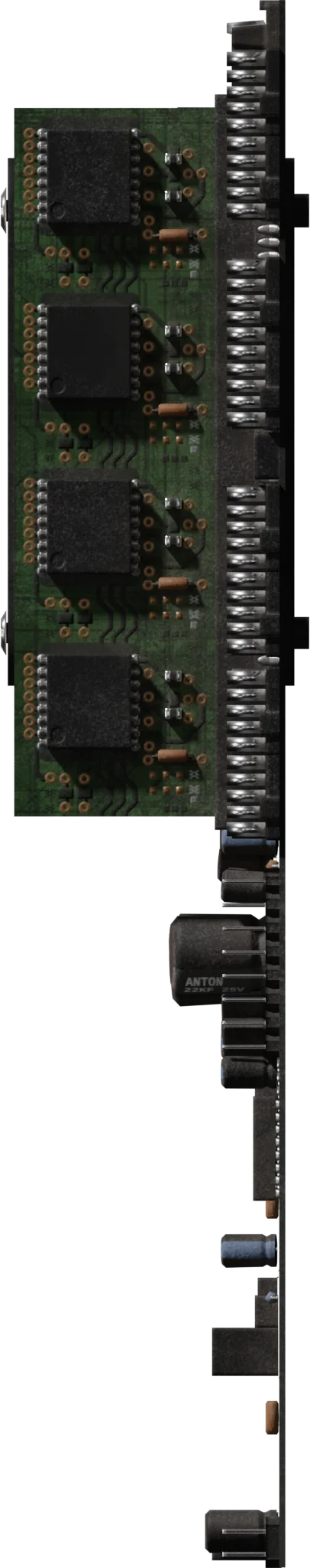 Detailed Computer Motherboard with CPU Cooler — 3D model preview 3