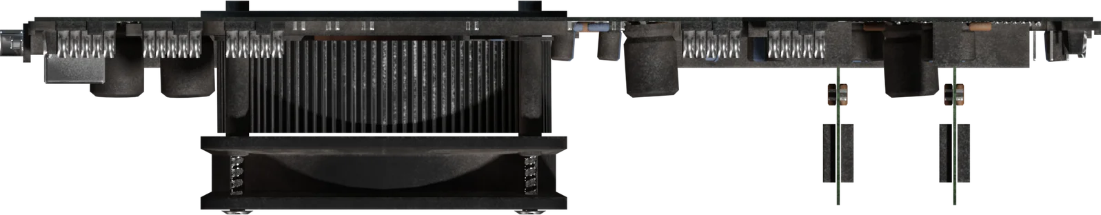 Detailed Computer Motherboard with CPU Cooler — 3D model preview 4