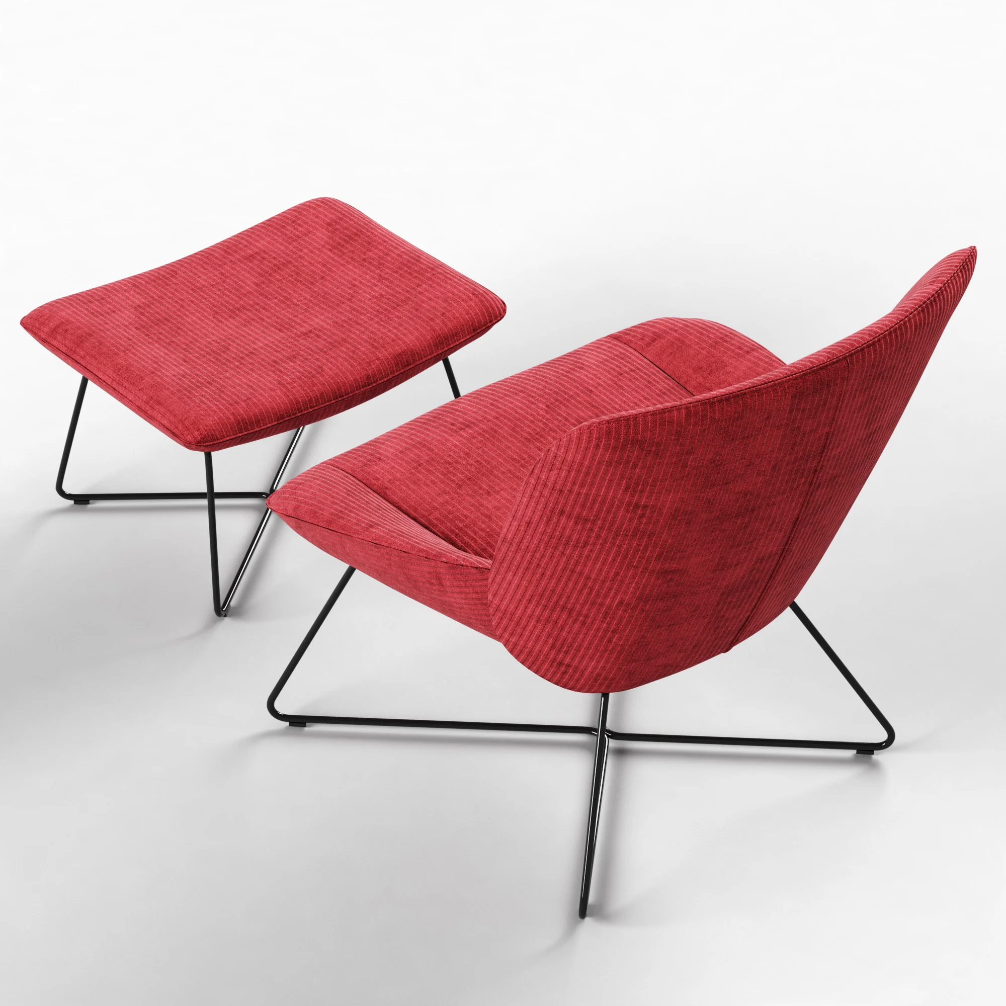 Rolf Benz 383 — 3D model preview 5