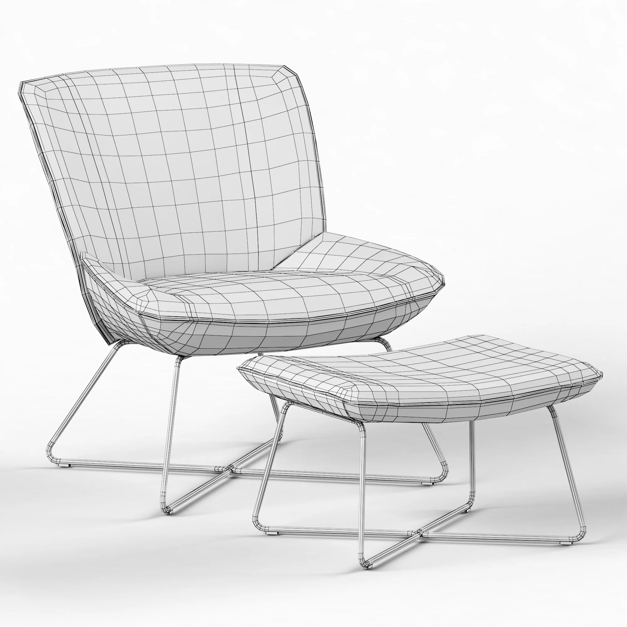 Rolf Benz 383 — 3D model preview 8