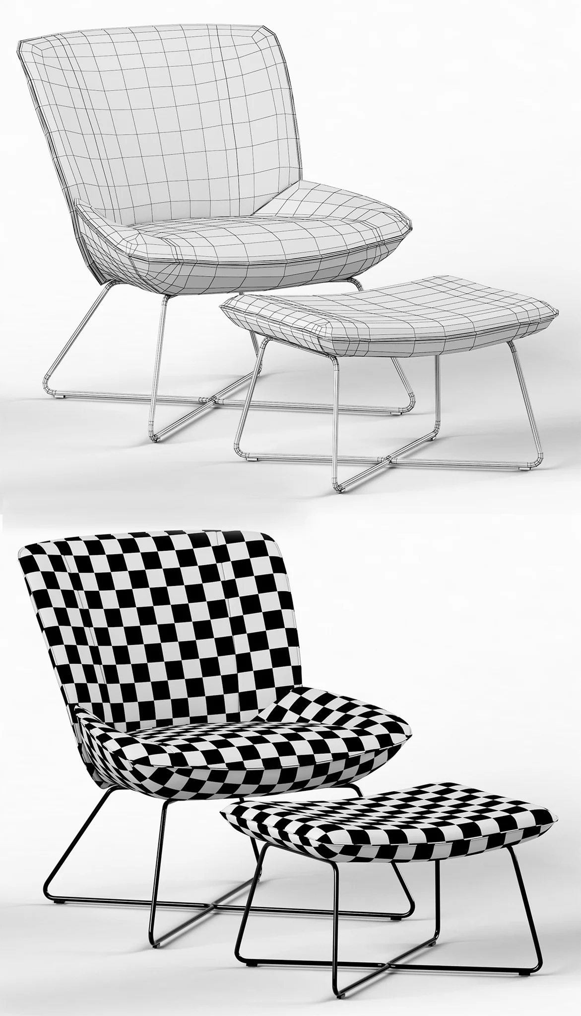 Rolf Benz 383 — 3D model preview 9