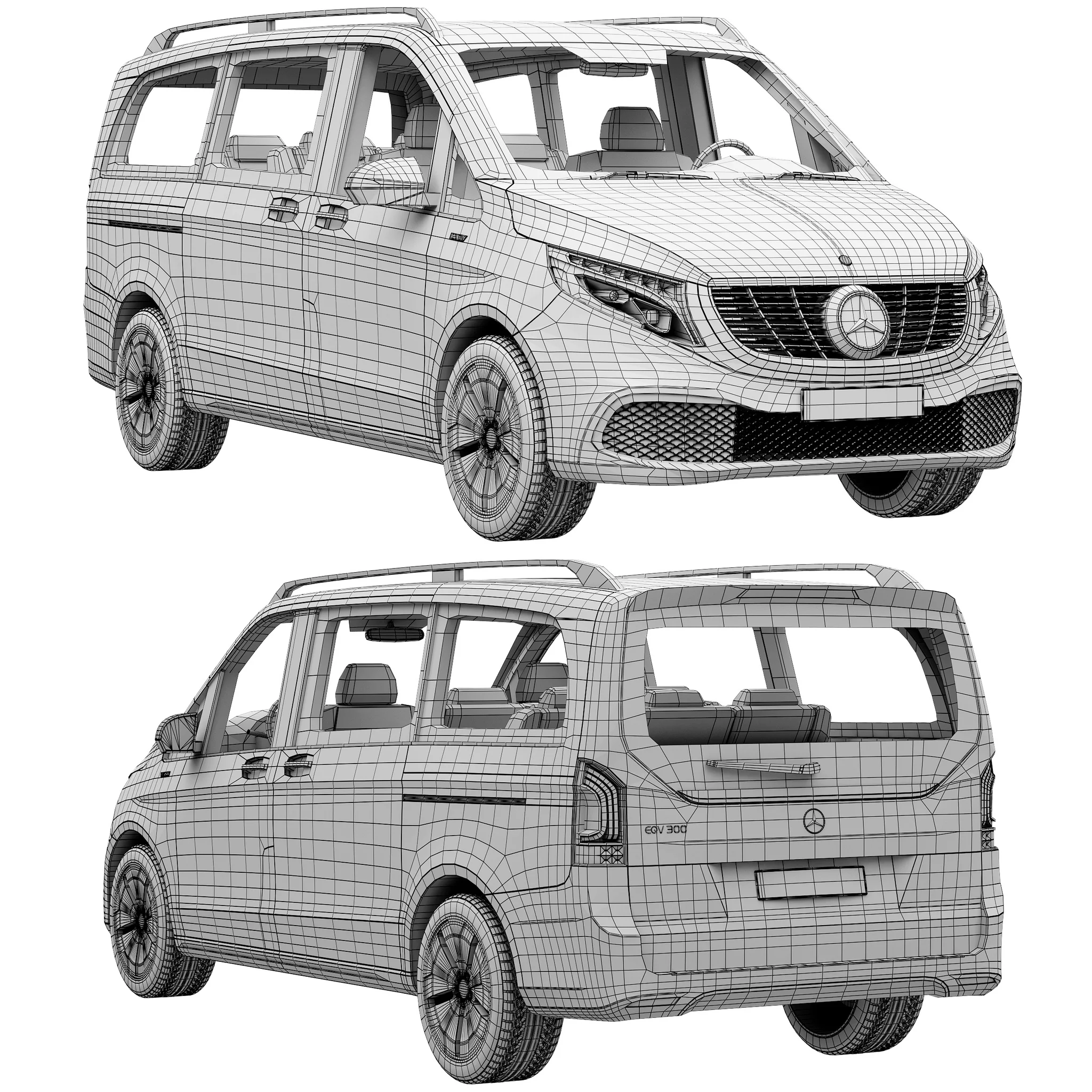 Mercedes Benz EQV, 3D model preview 18