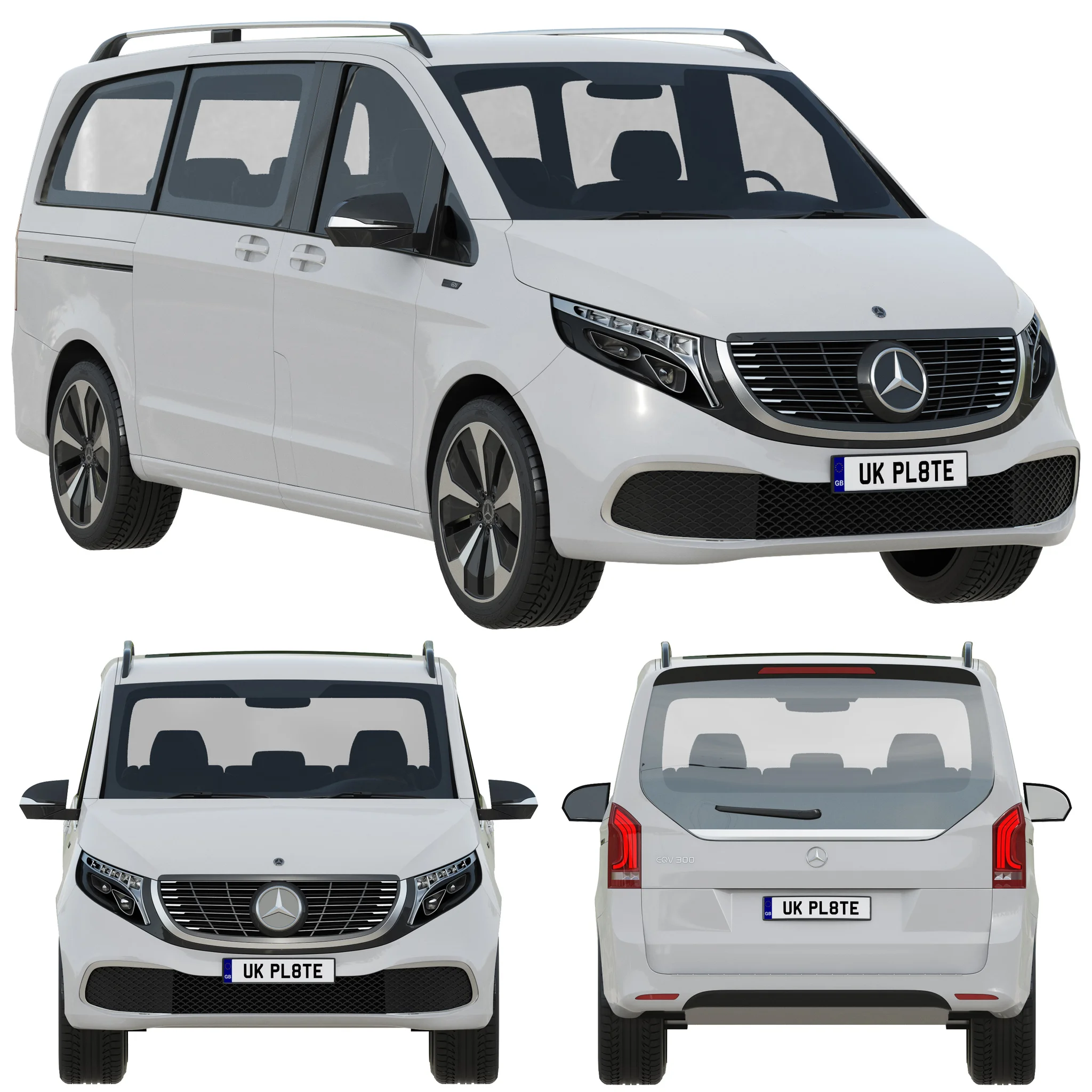 Mercedes Benz EQV, 3D model preview 21