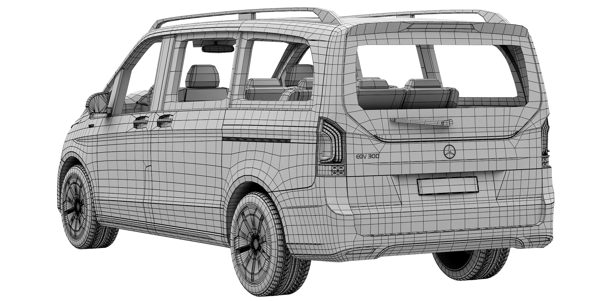 Mercedes Benz EQV, 3D model preview 23