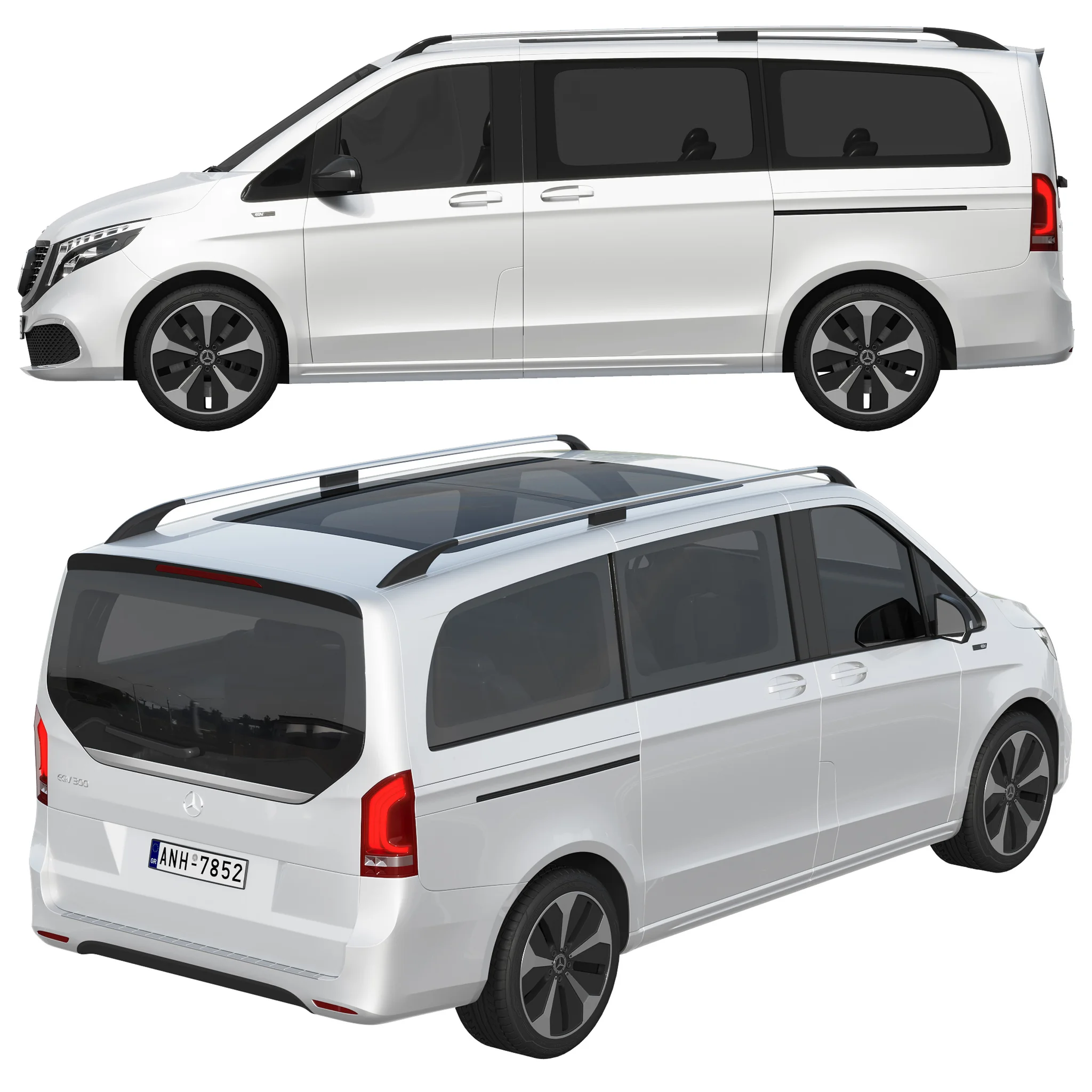 Mercedes Benz EQV, 3D model preview 28