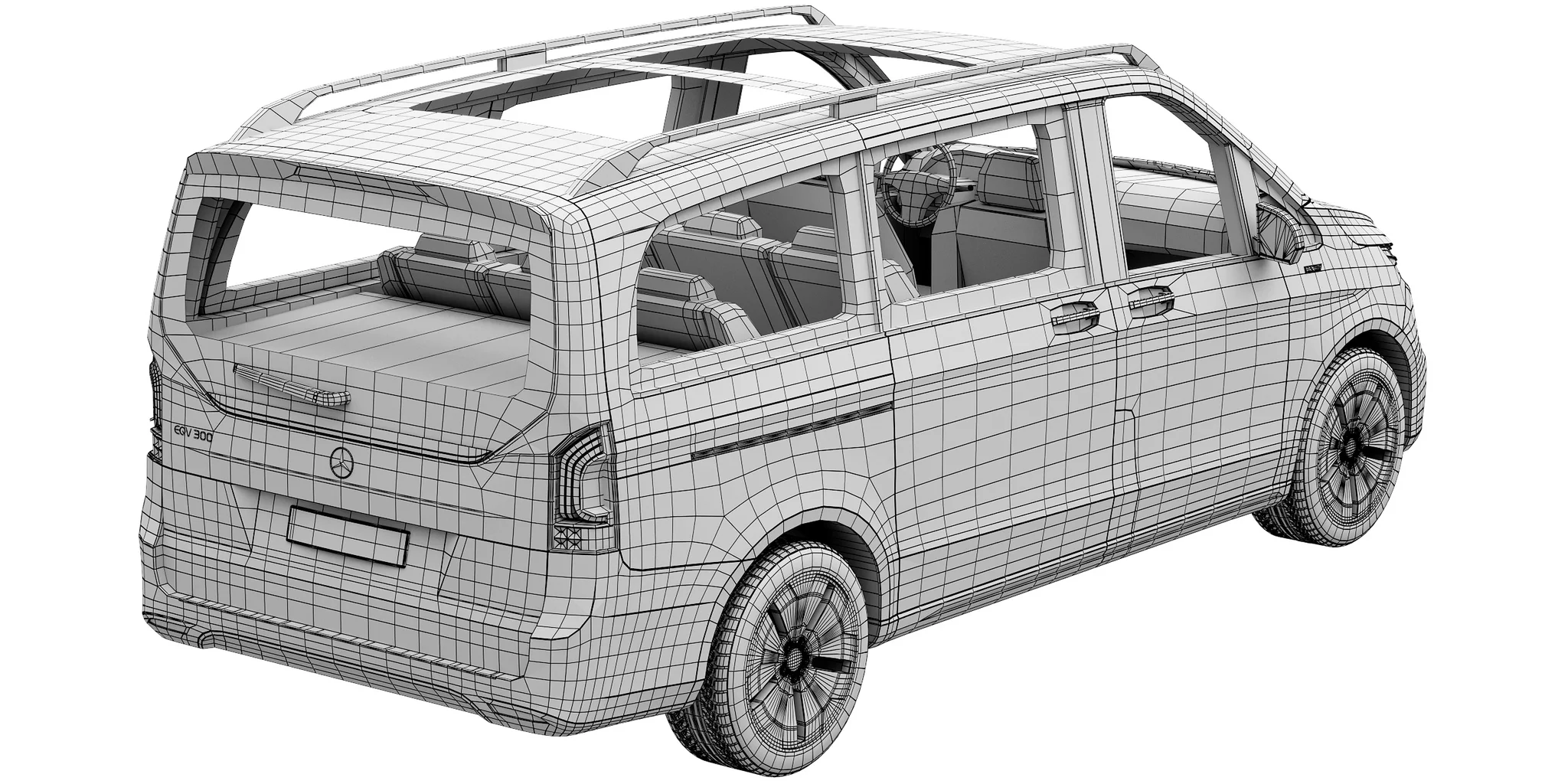 Mercedes Benz EQV, 3D model preview 35