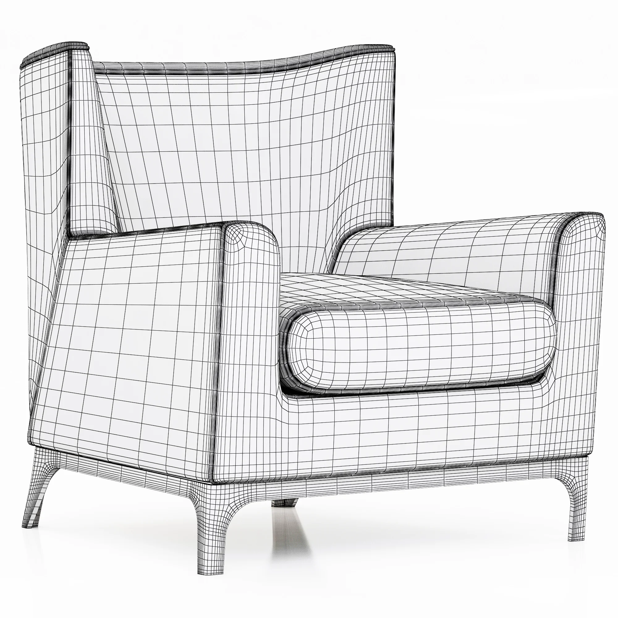COLE CHAIR BY AMERICAN LEATHER, 3D model preview 6