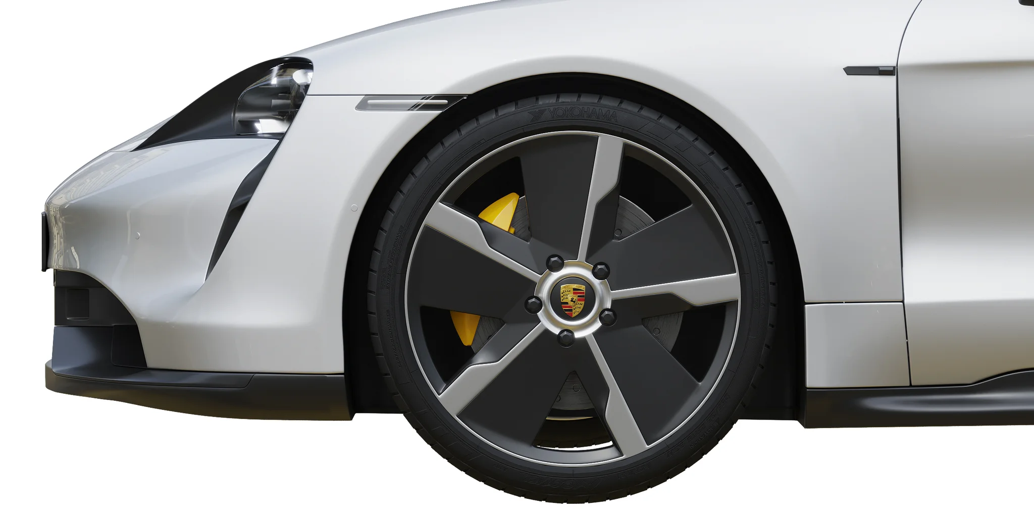 Porsche Taycan, 3D model preview 2