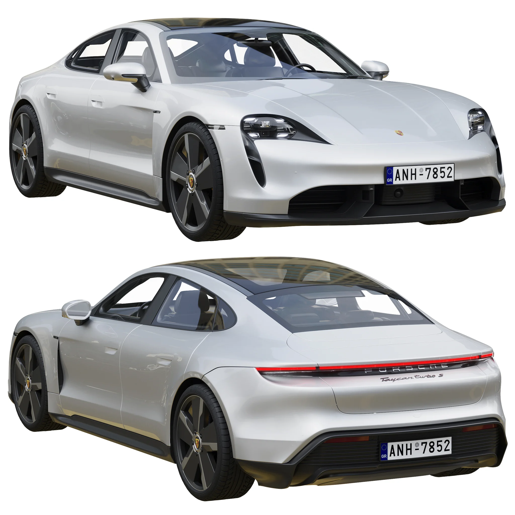 Porsche Taycan, 3D model preview 18