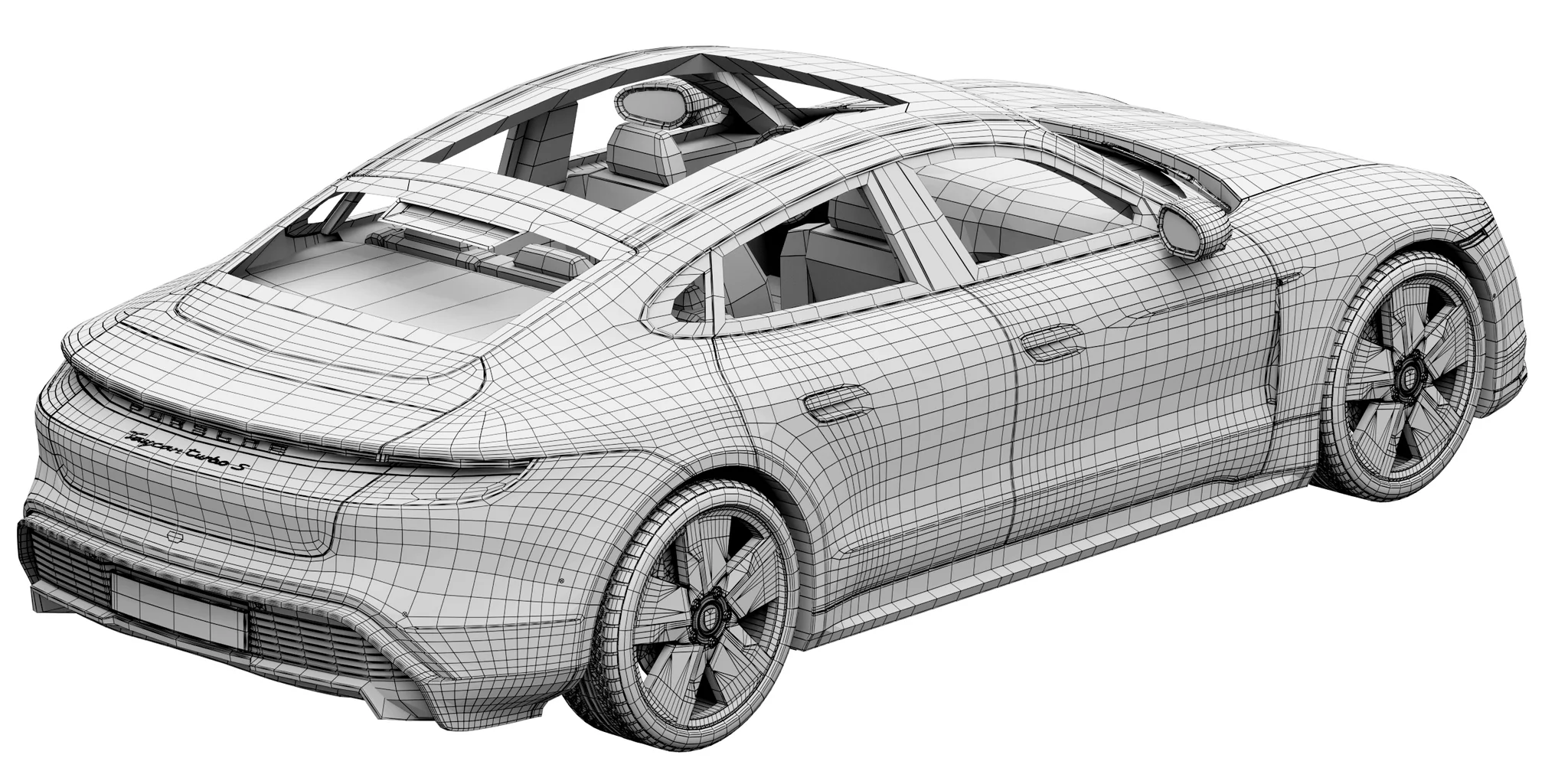 Porsche Taycan, 3D model preview 39