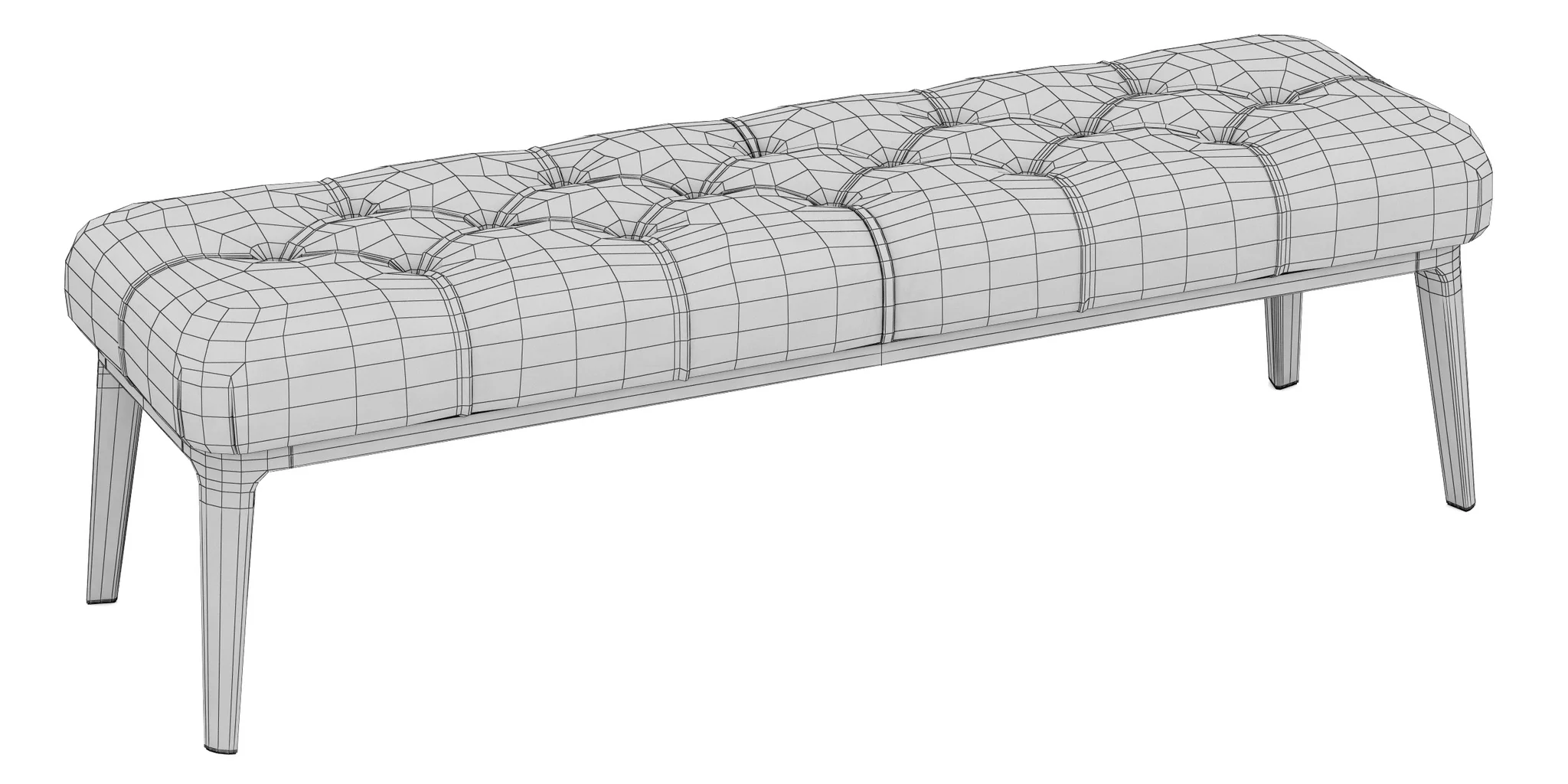 Poltrona Frau Glenn Bench — 3D model preview 9