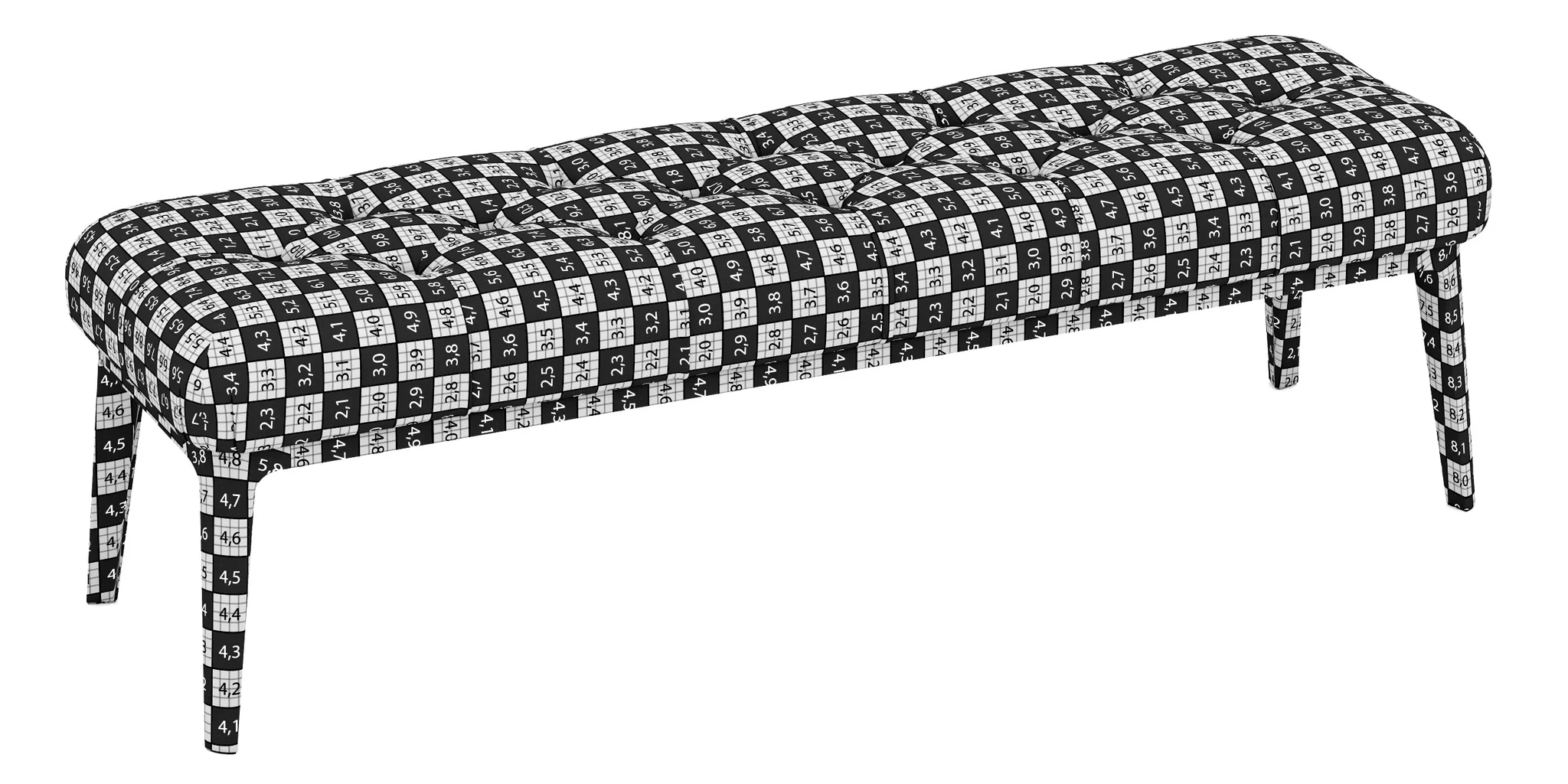 Poltrona Frau Glenn Bench — 3D model preview 11