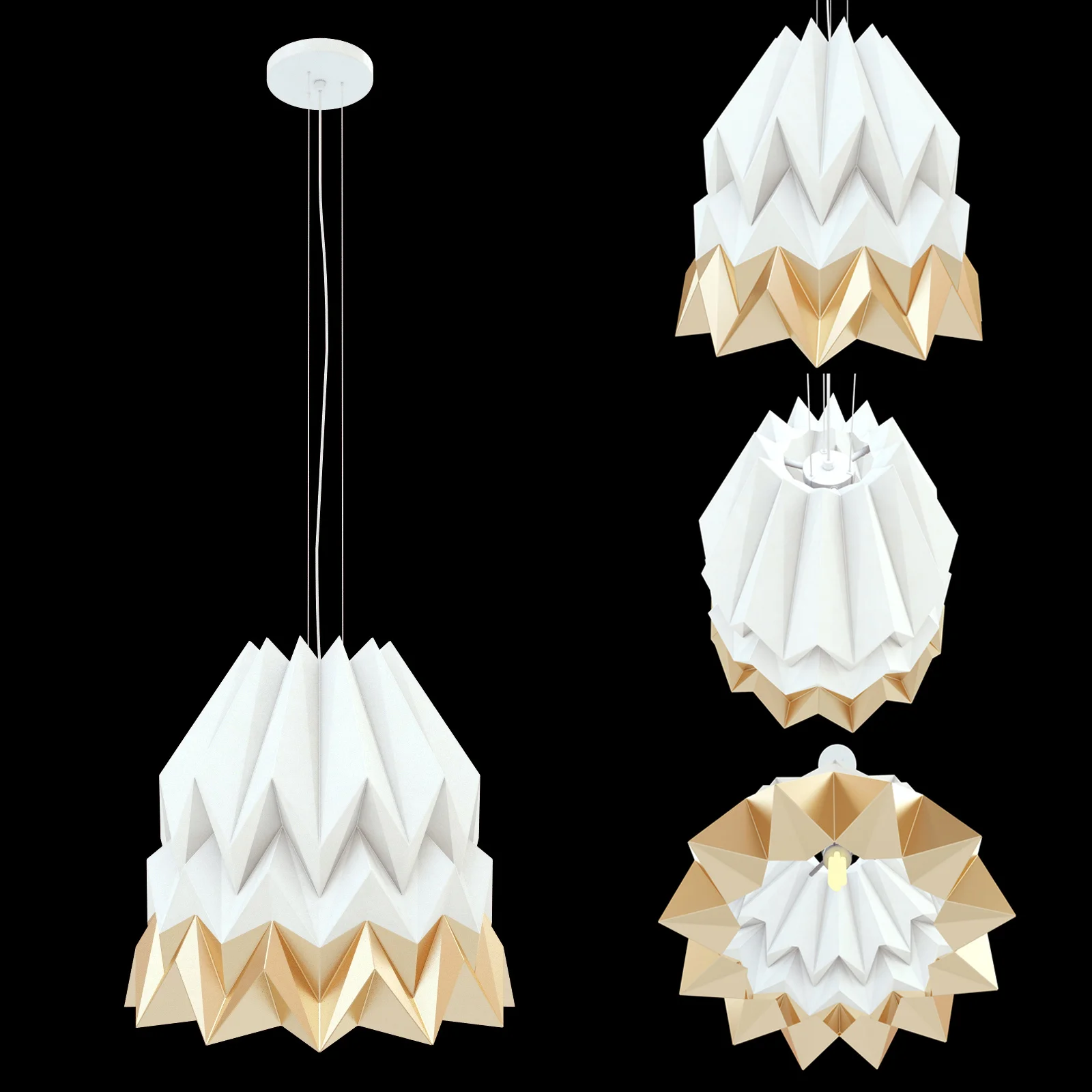 Orikomi Lamp — 3D model preview 4