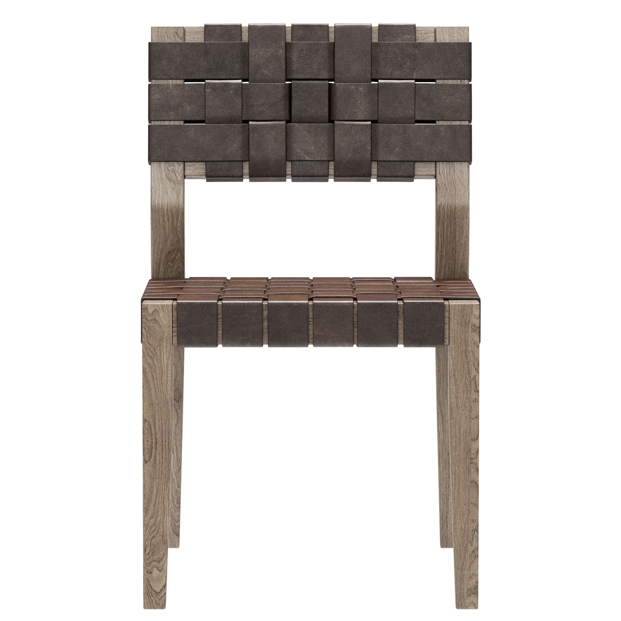 Restoration Hardware Vero Leather Side Chair — 3D model preview 6