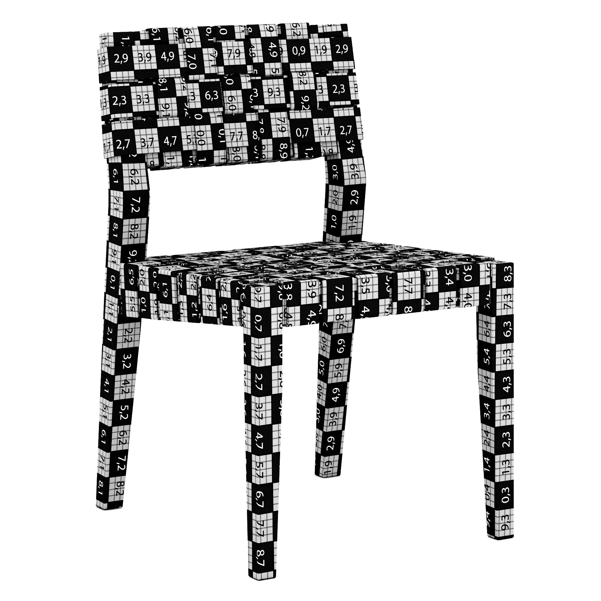 Restoration Hardware Vero Leather Side Chair — 3D model preview 9