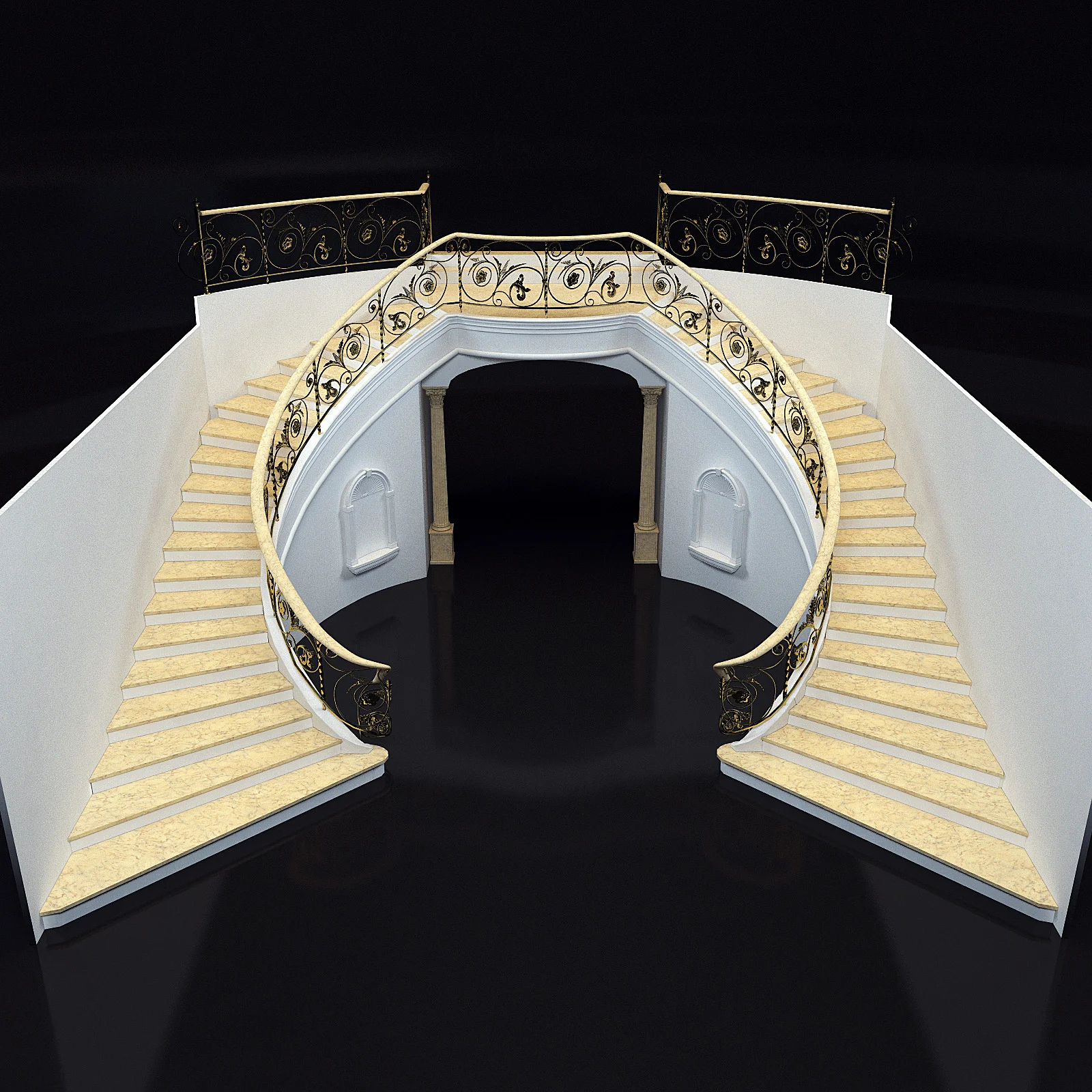 Stairs8 — 3D model preview 2