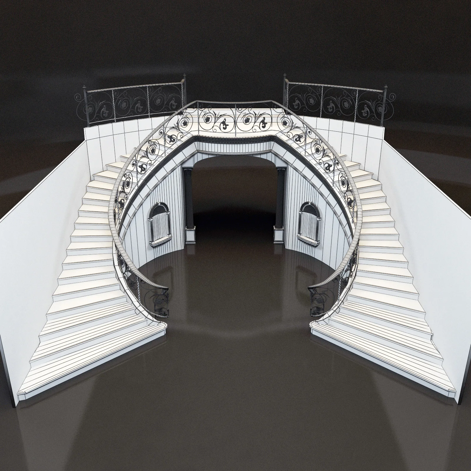 Stairs8 — 3D model preview 3