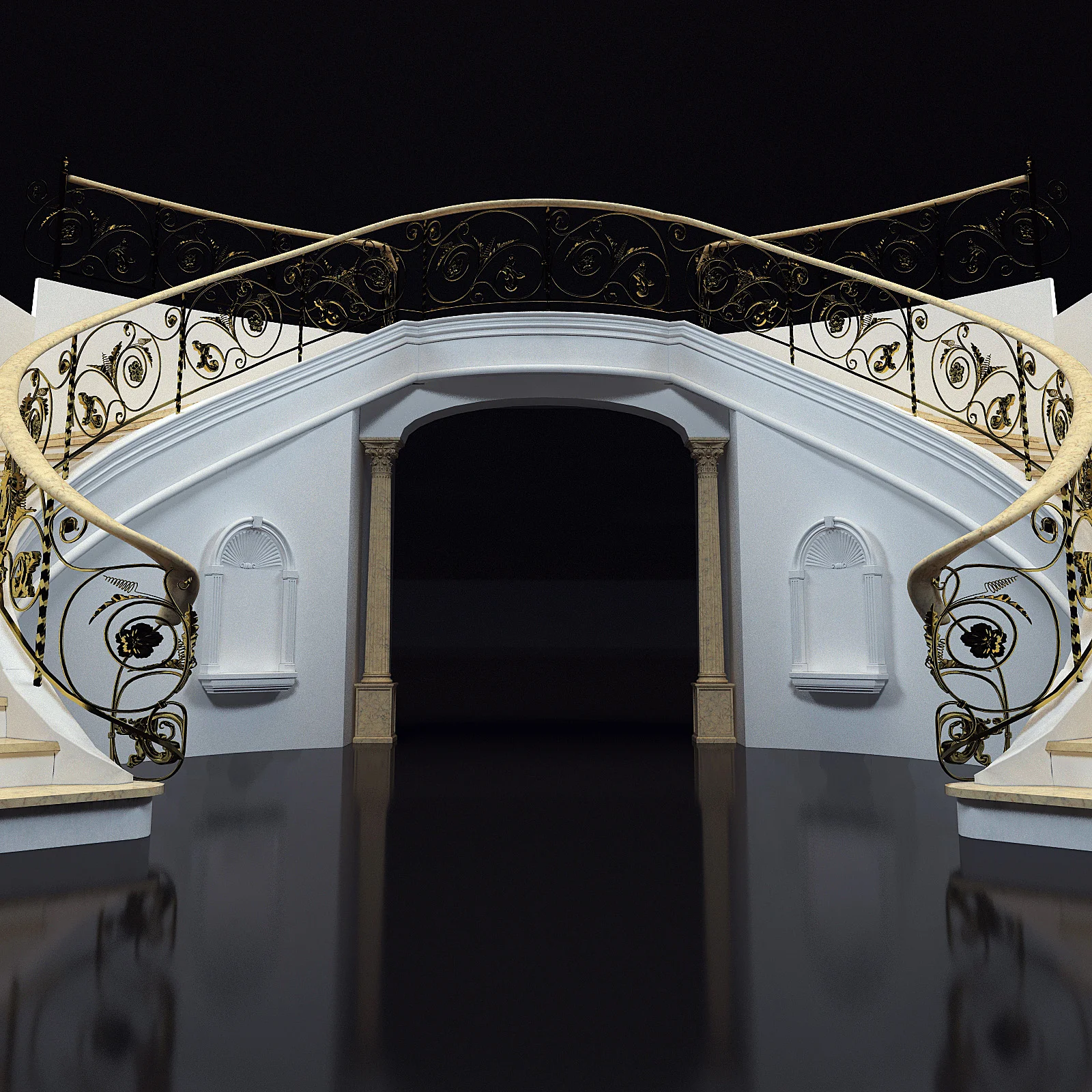 Stairs8 — 3D model preview 4