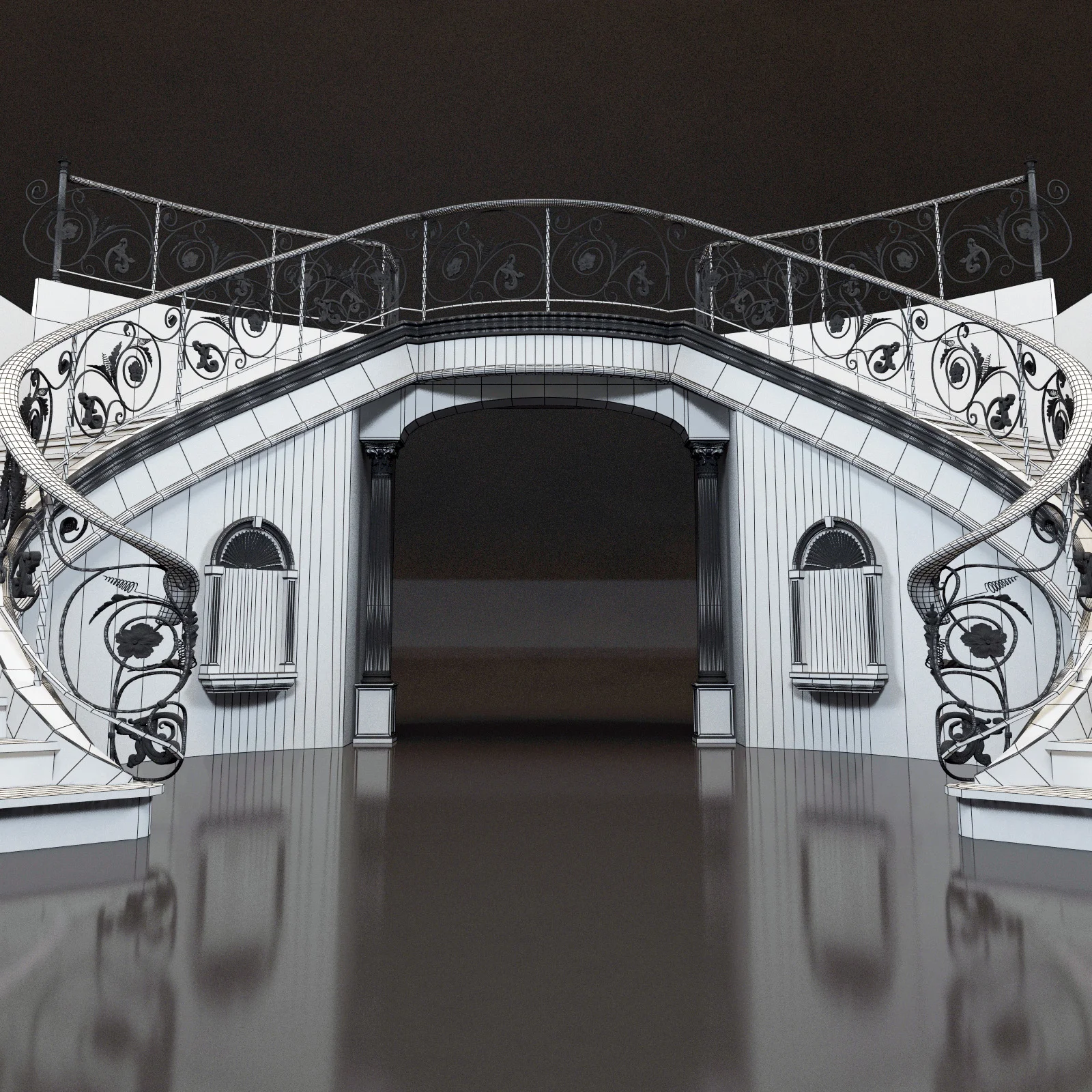 Stairs8 — 3D model preview 5