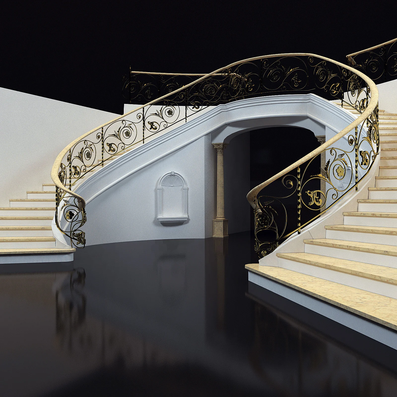 Stairs8 — 3D model preview 6