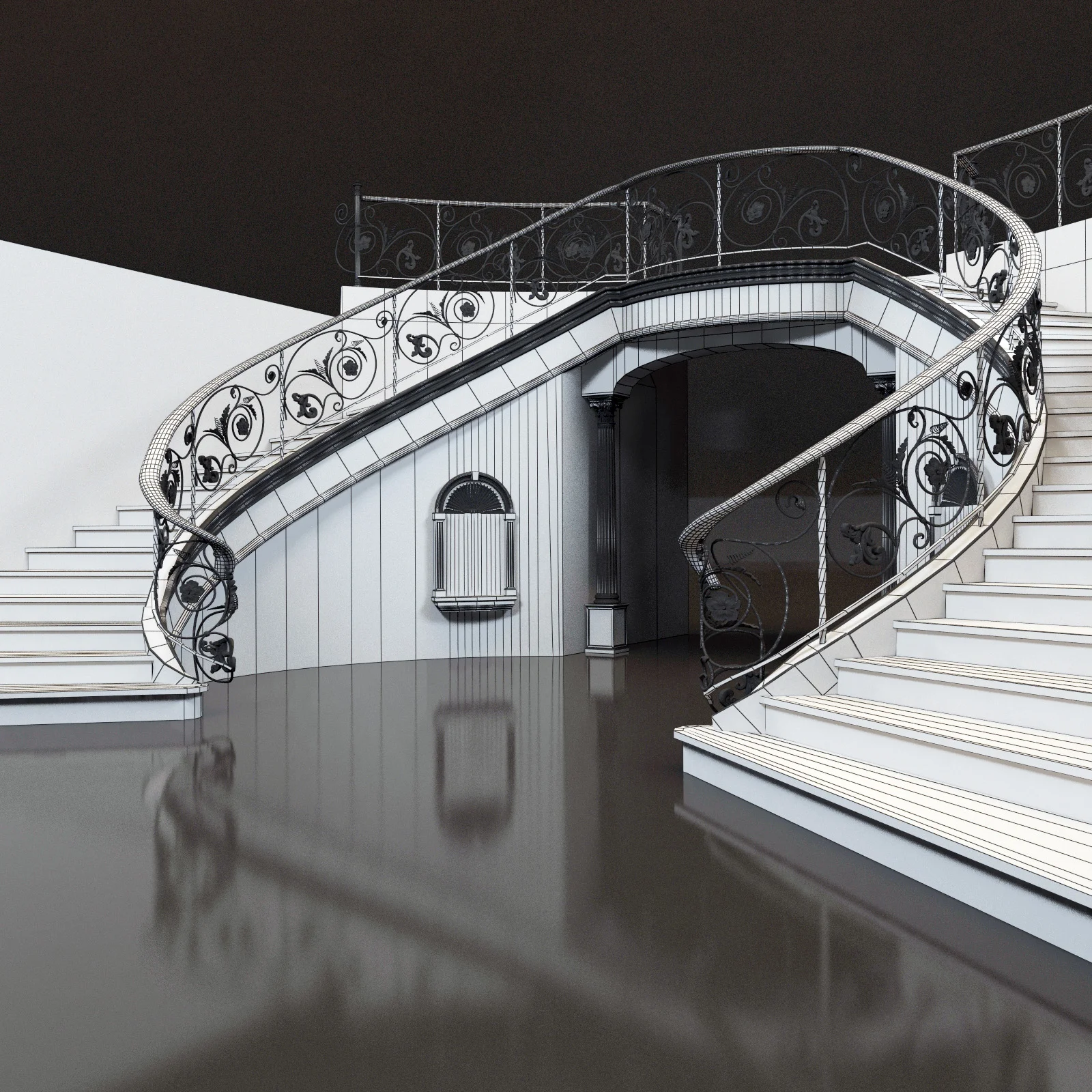 Stairs8 — 3D model preview 7