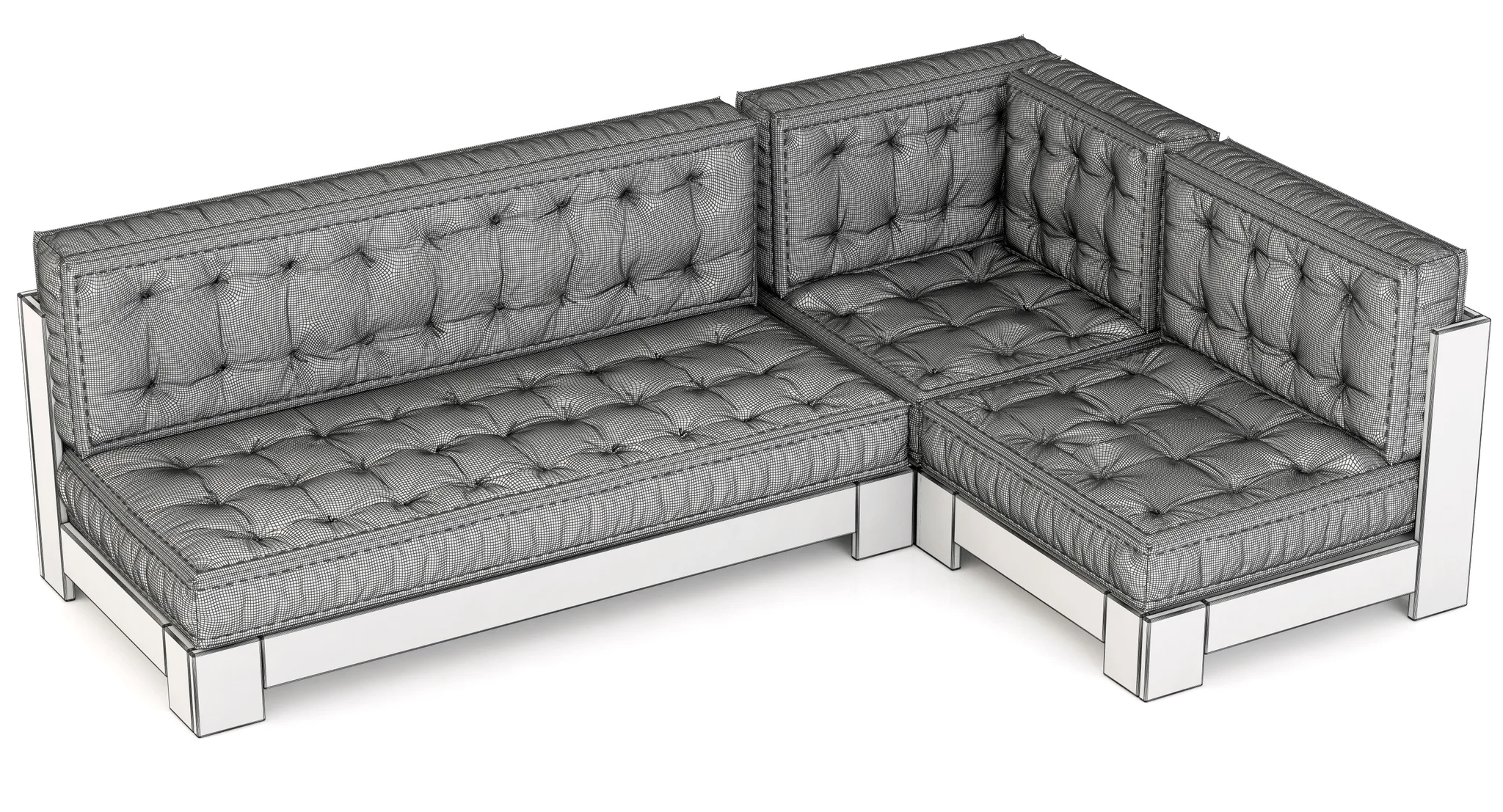 RH Teen Callum L Sectional Set — 3D model preview 3
