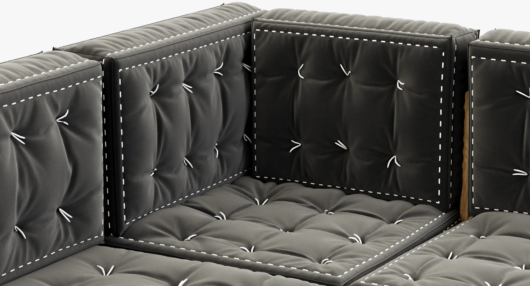 RH Teen Callum L Sectional Set — 3D model preview 5
