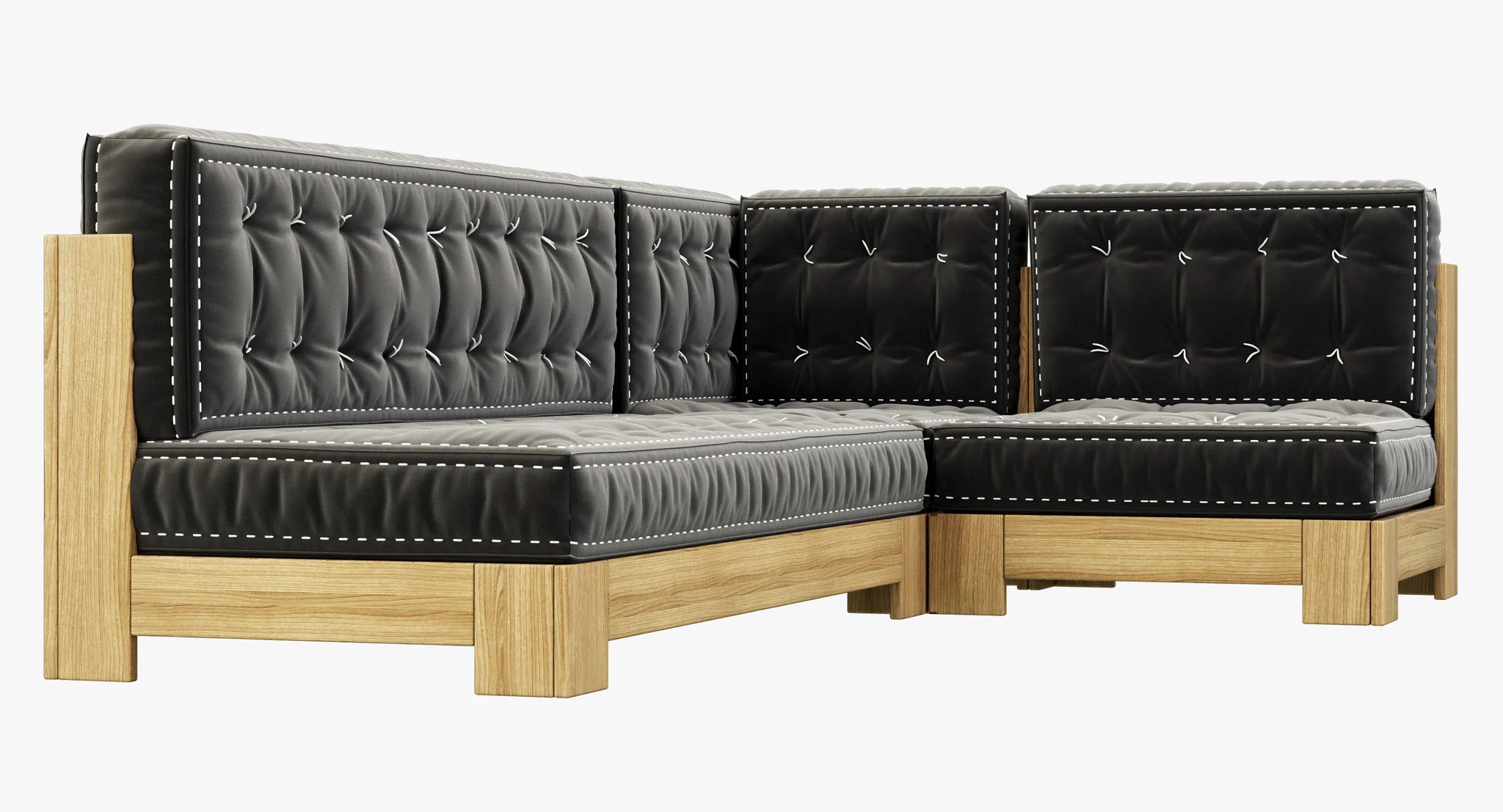 RH Teen Callum L Sectional Set — 3D model preview 8