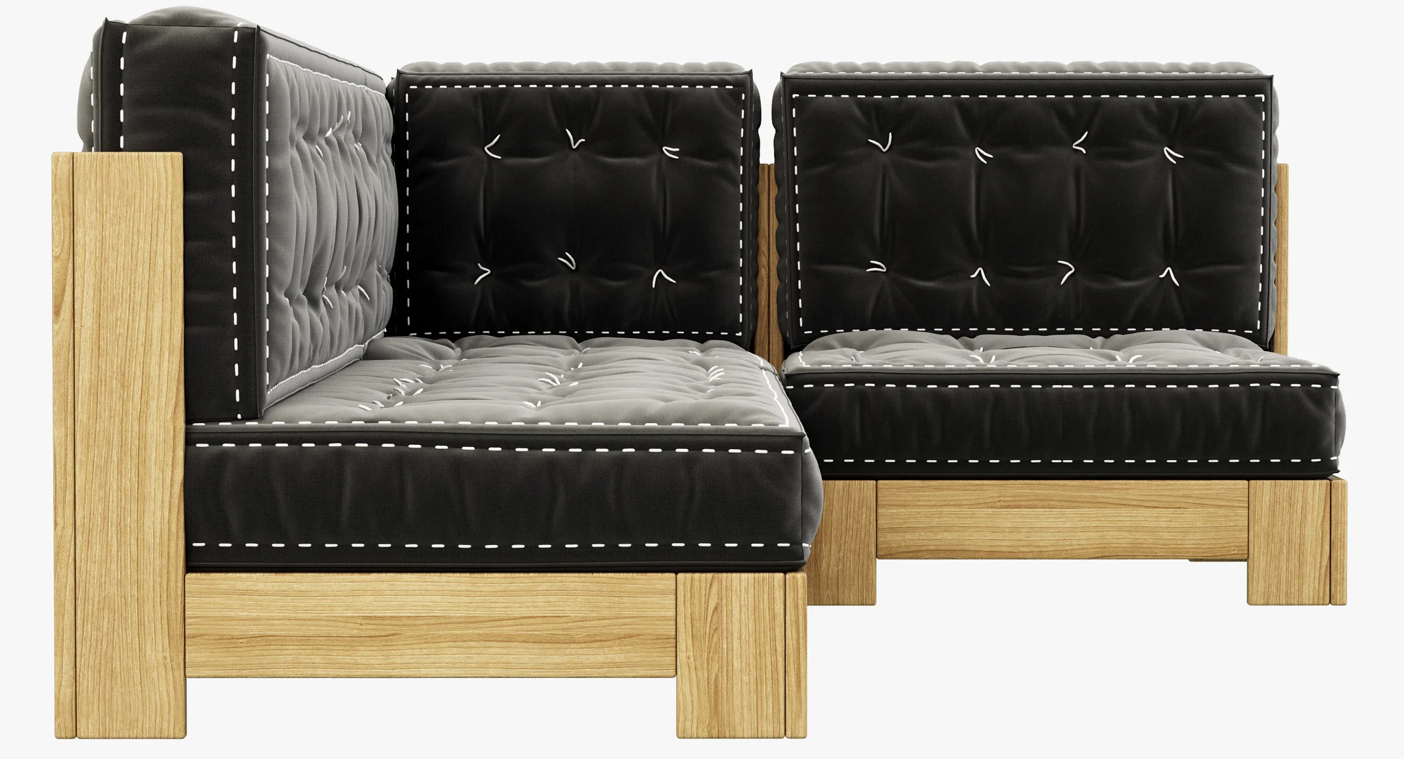 RH Teen Callum L Sectional Set — 3D model preview 9