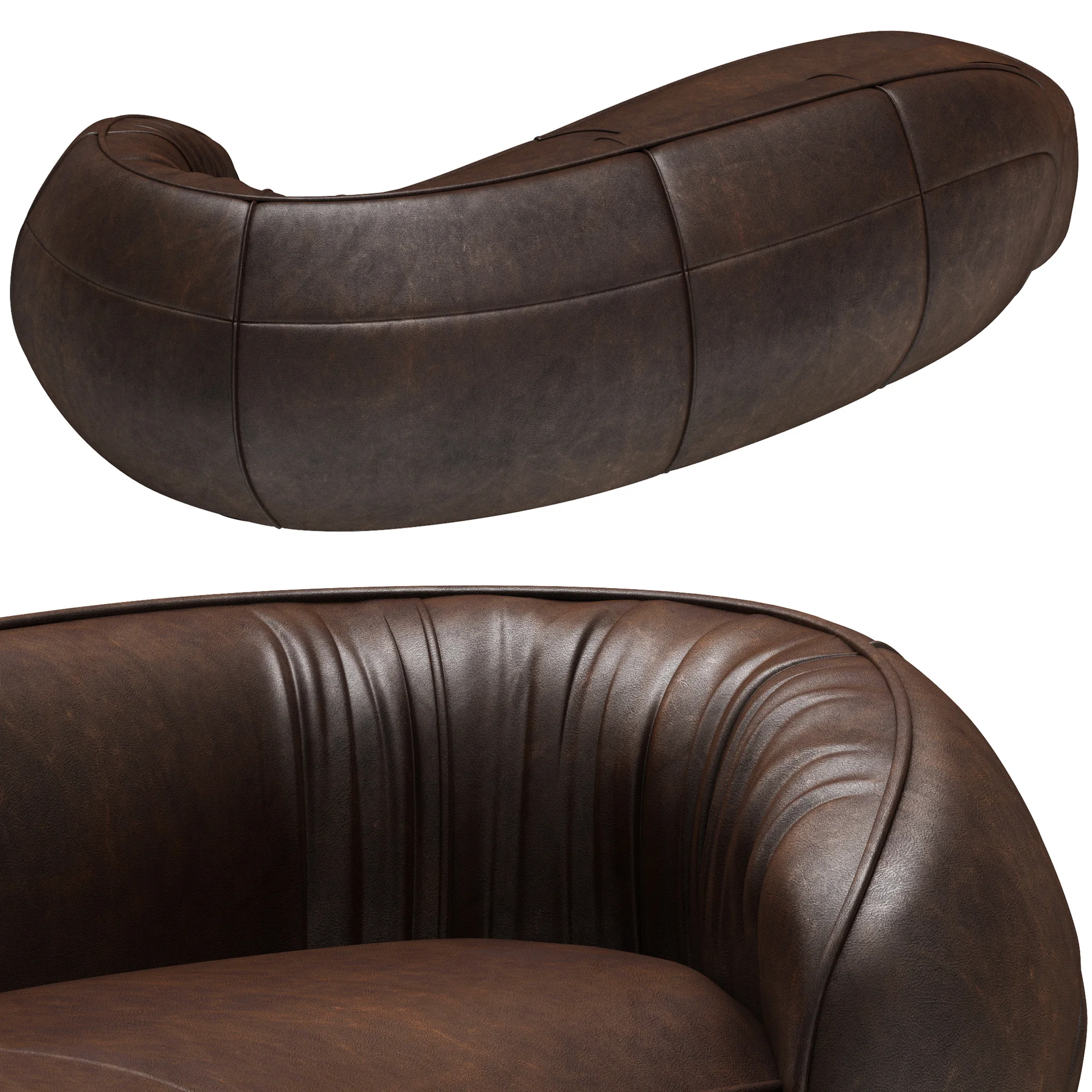 Baxter Leon Sofa — 3D model preview 6