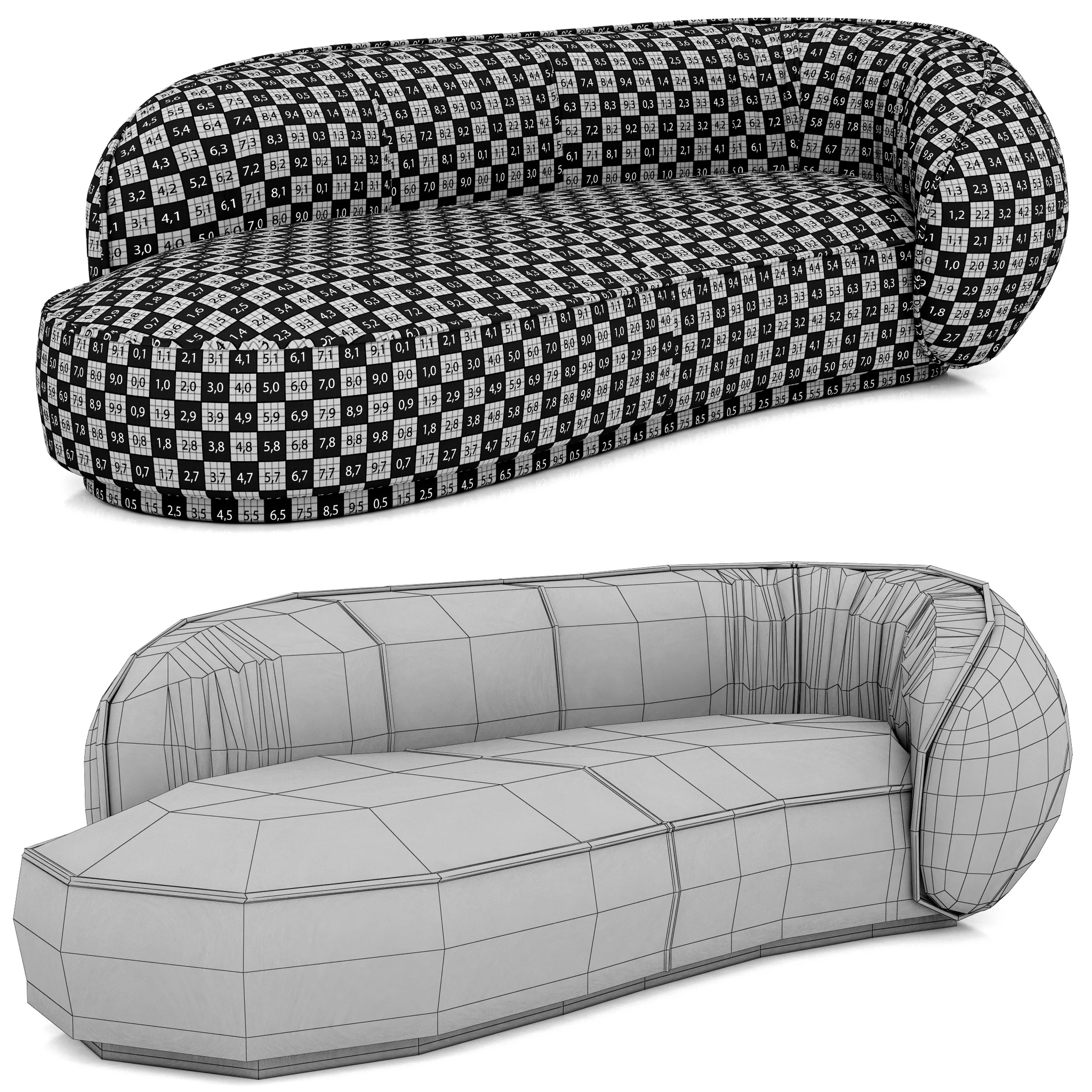 Baxter Leon Sofa — 3D model preview 11