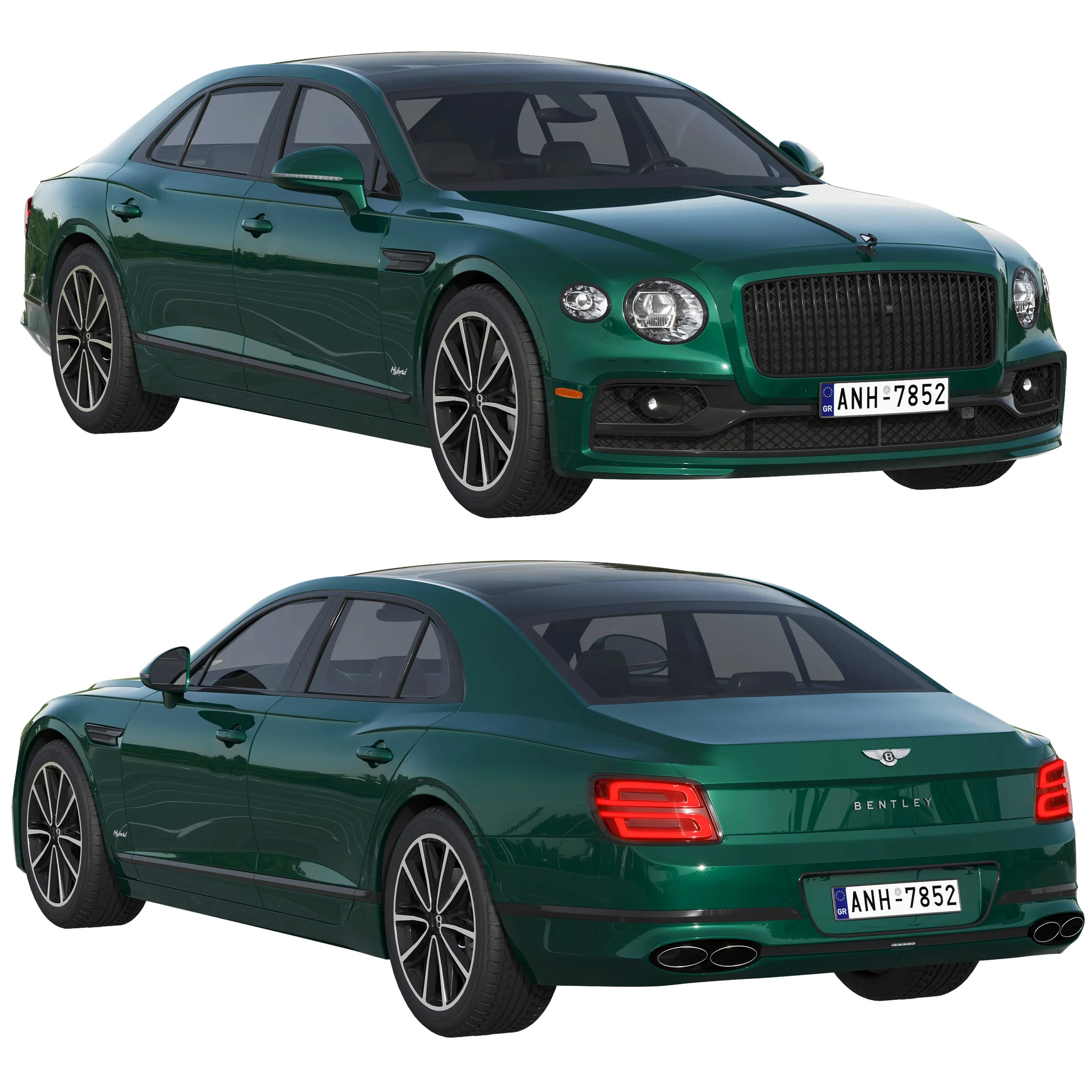 Bentley Flying Spur Hybrid, 3D model preview 16