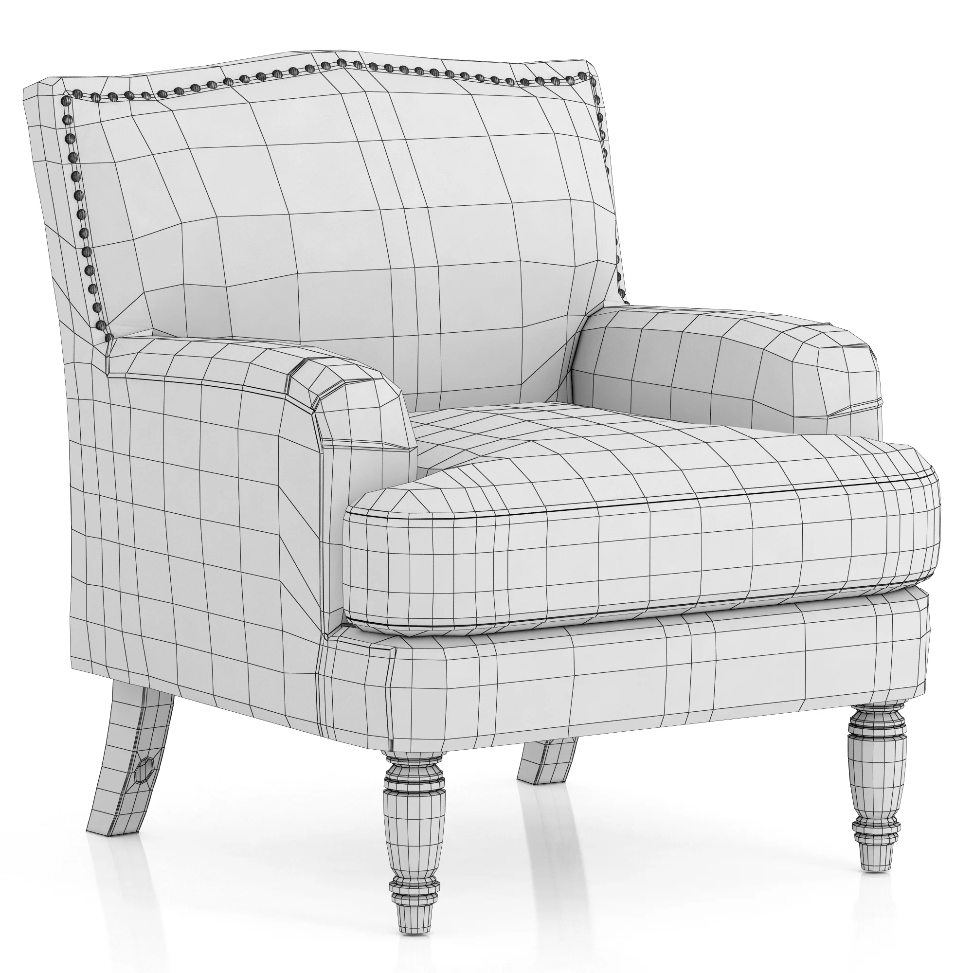 Dantone Home Amien Chair — 3D model preview 9