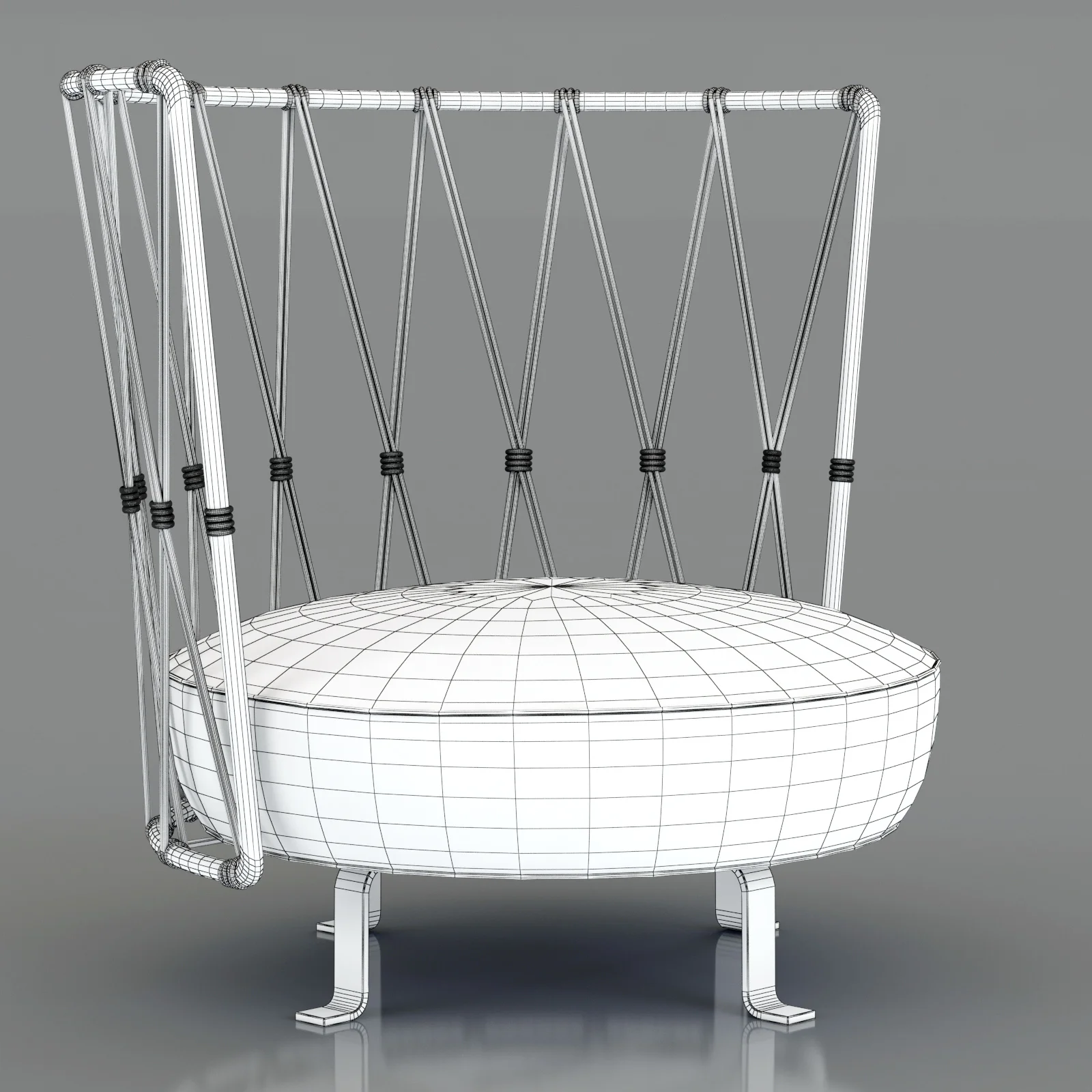 Baxter PEDRO ARMCHAIR — 3D model preview 7