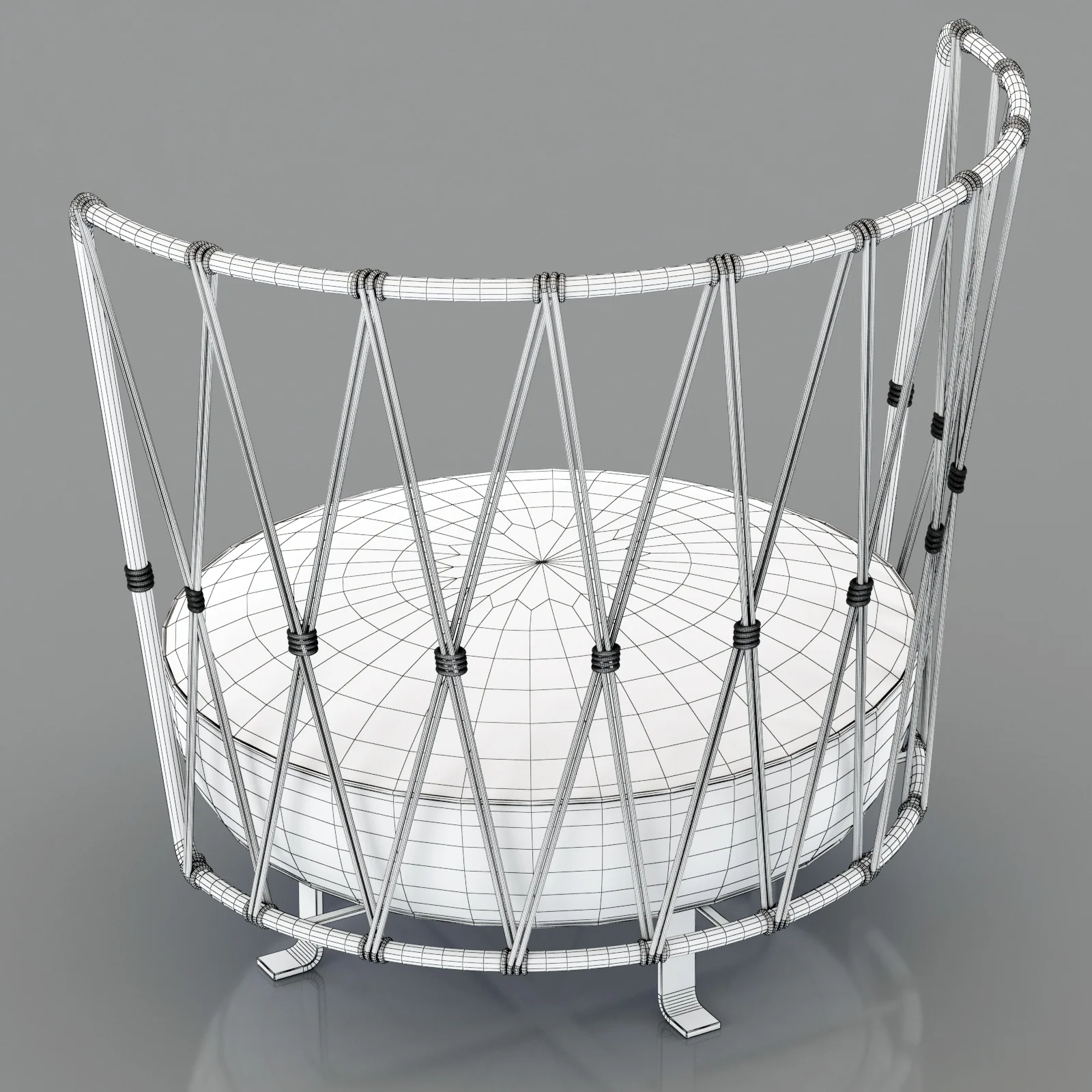 Baxter PEDRO ARMCHAIR — 3D model preview 9
