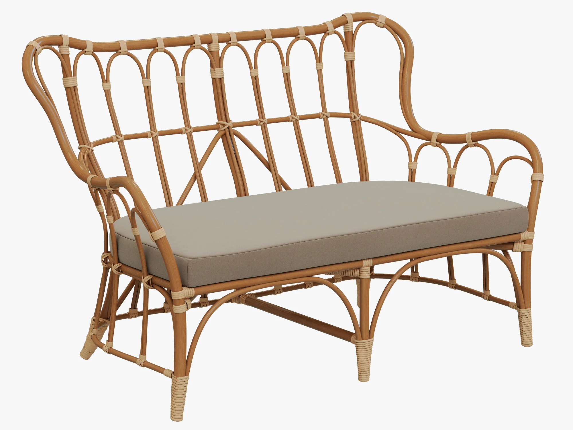 Ikea MASTHOLMEN Loveseat — 3D model preview 1