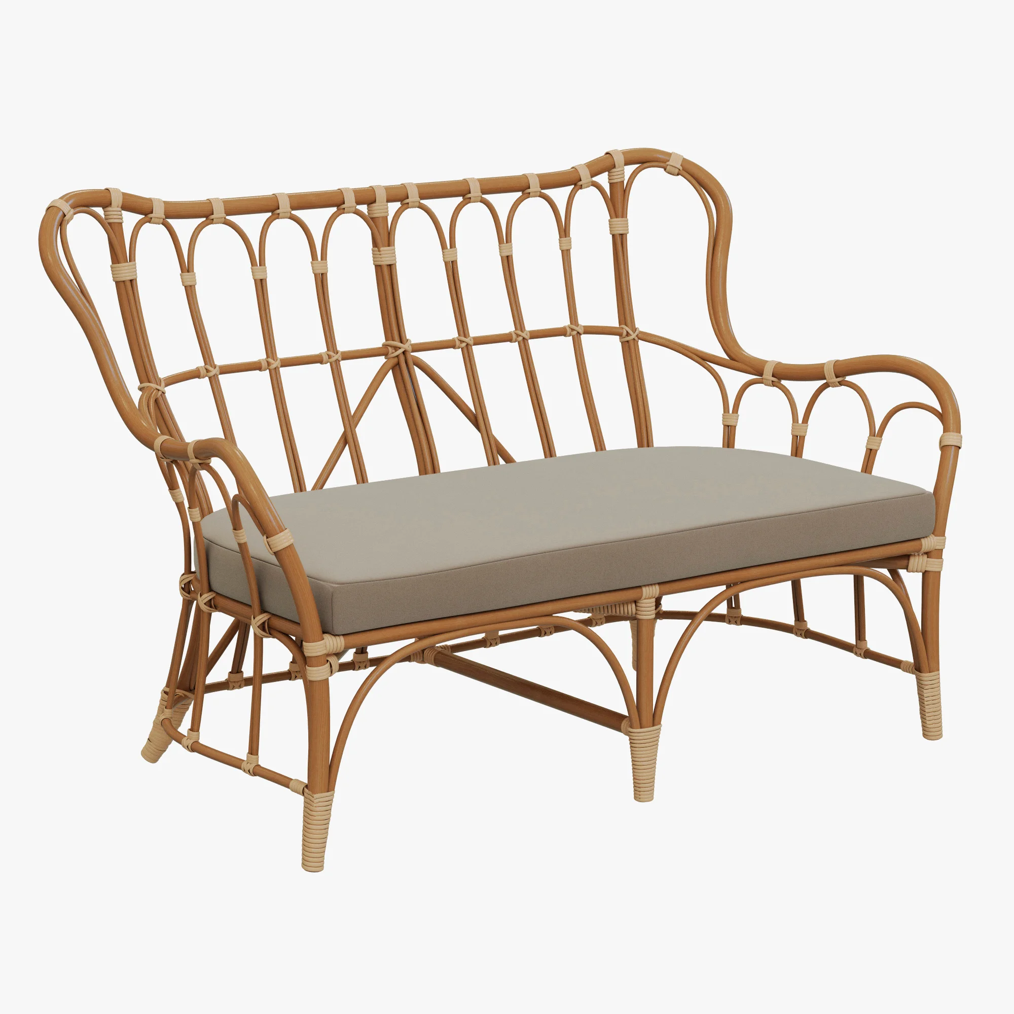 Ikea MASTHOLMEN Loveseat — 3D model preview 2