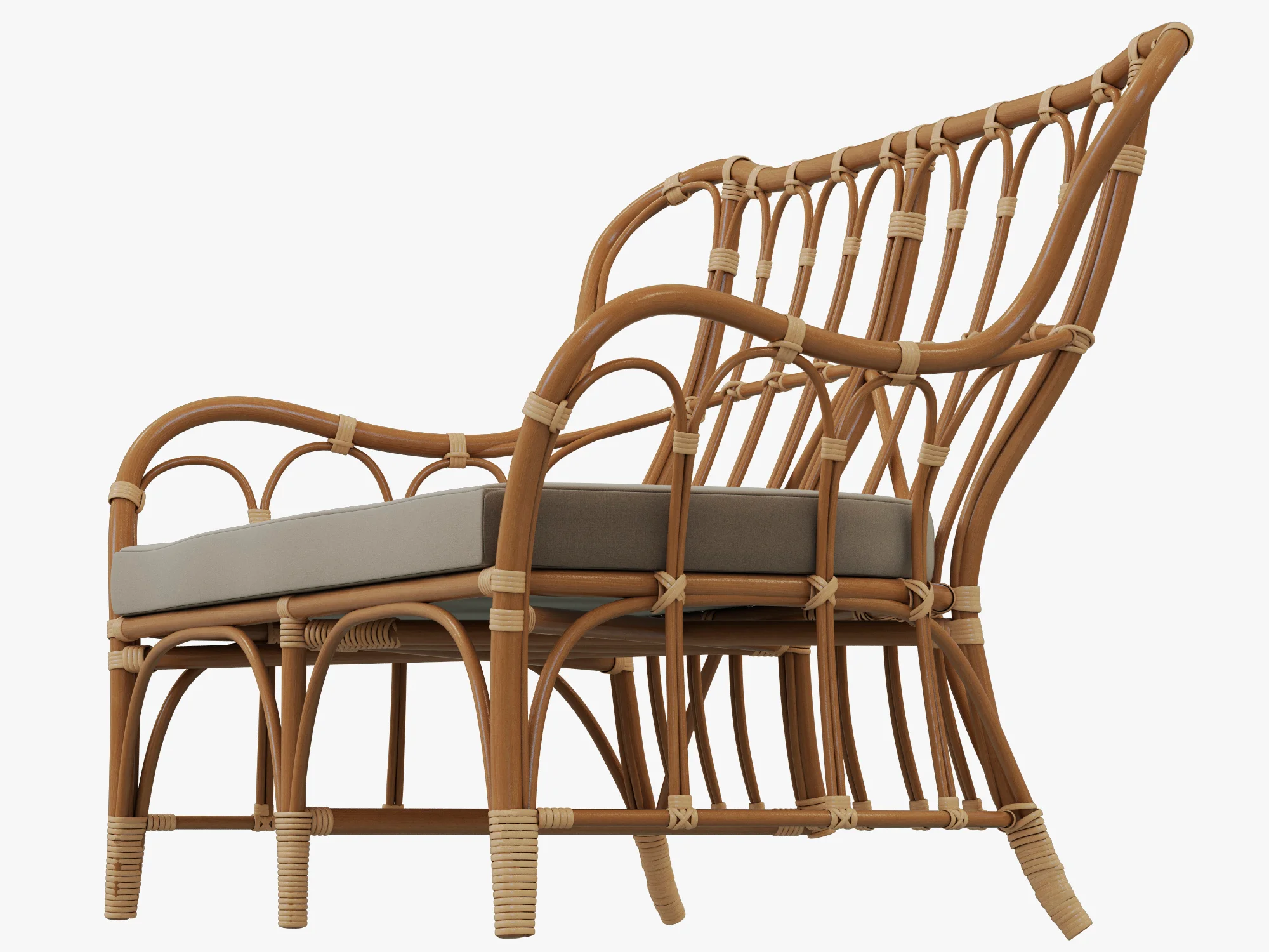 Ikea MASTHOLMEN Loveseat — 3D model preview 6