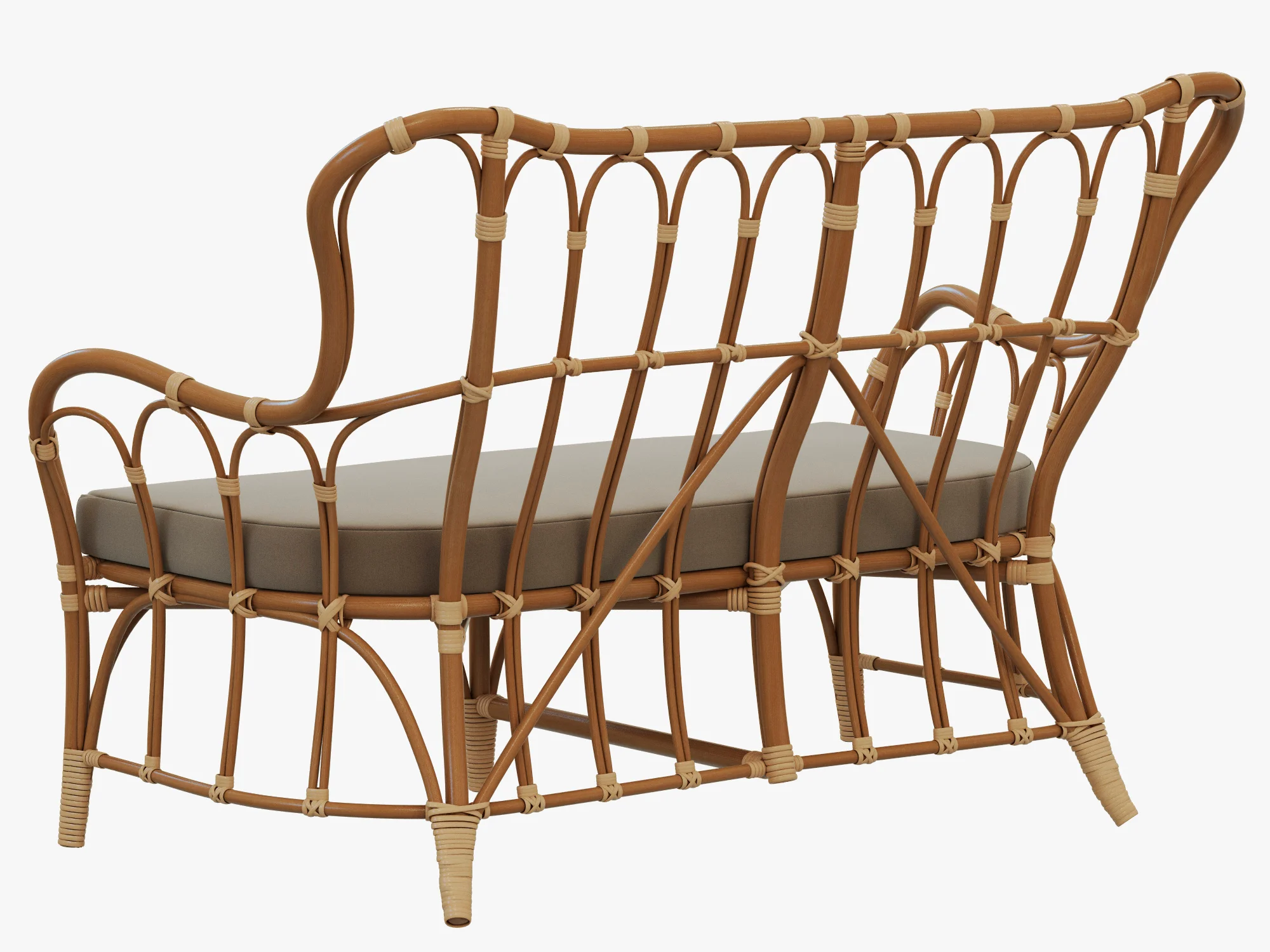 Ikea MASTHOLMEN Loveseat — 3D model preview 8