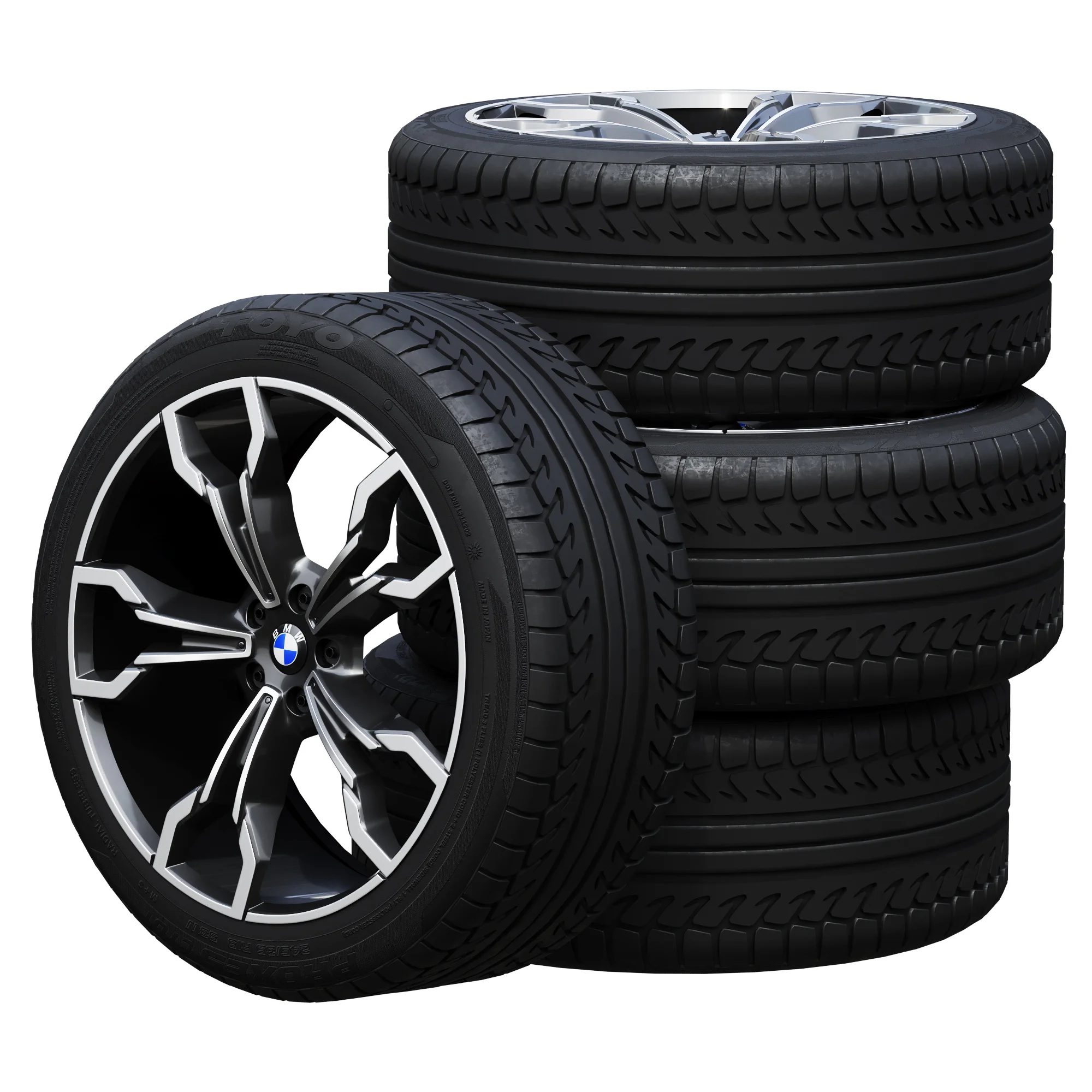 BMW Tires 4 — 3D model preview 2