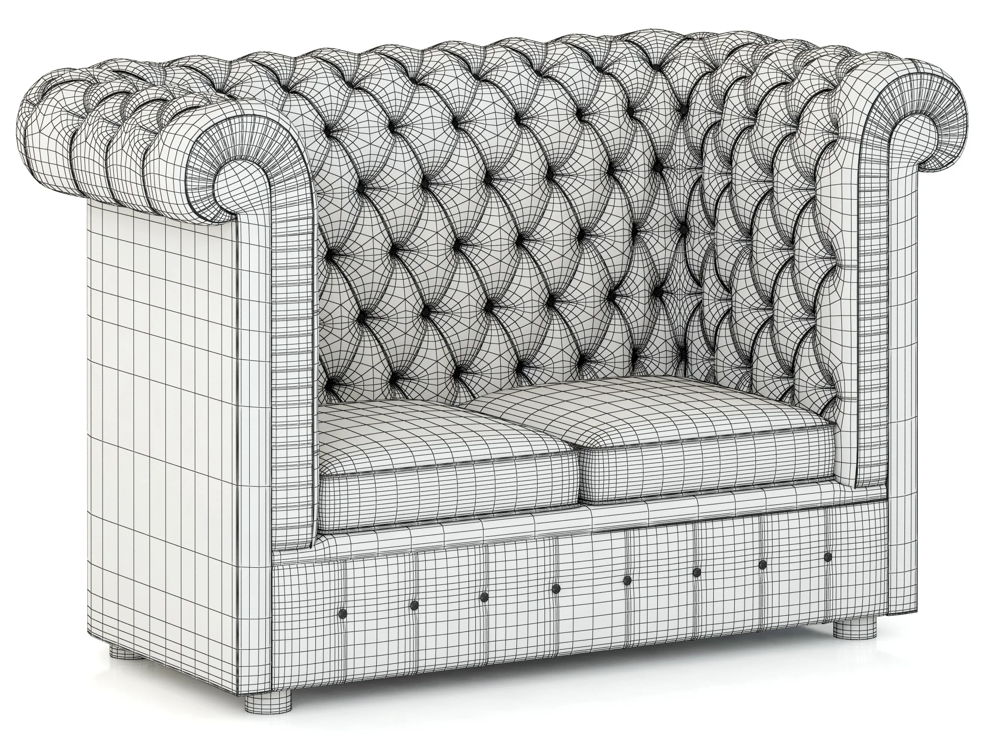 Francesco Molon SOFA CHESTER D513 — 3D model preview 3