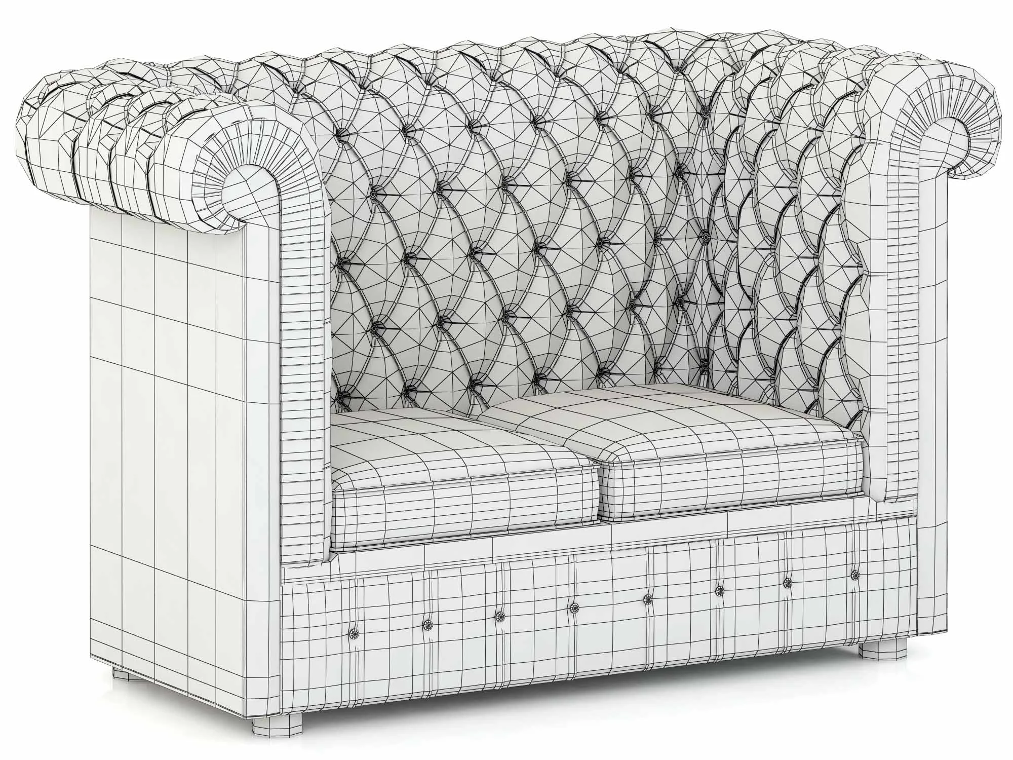 Francesco Molon SOFA CHESTER D513 — 3D model preview 4