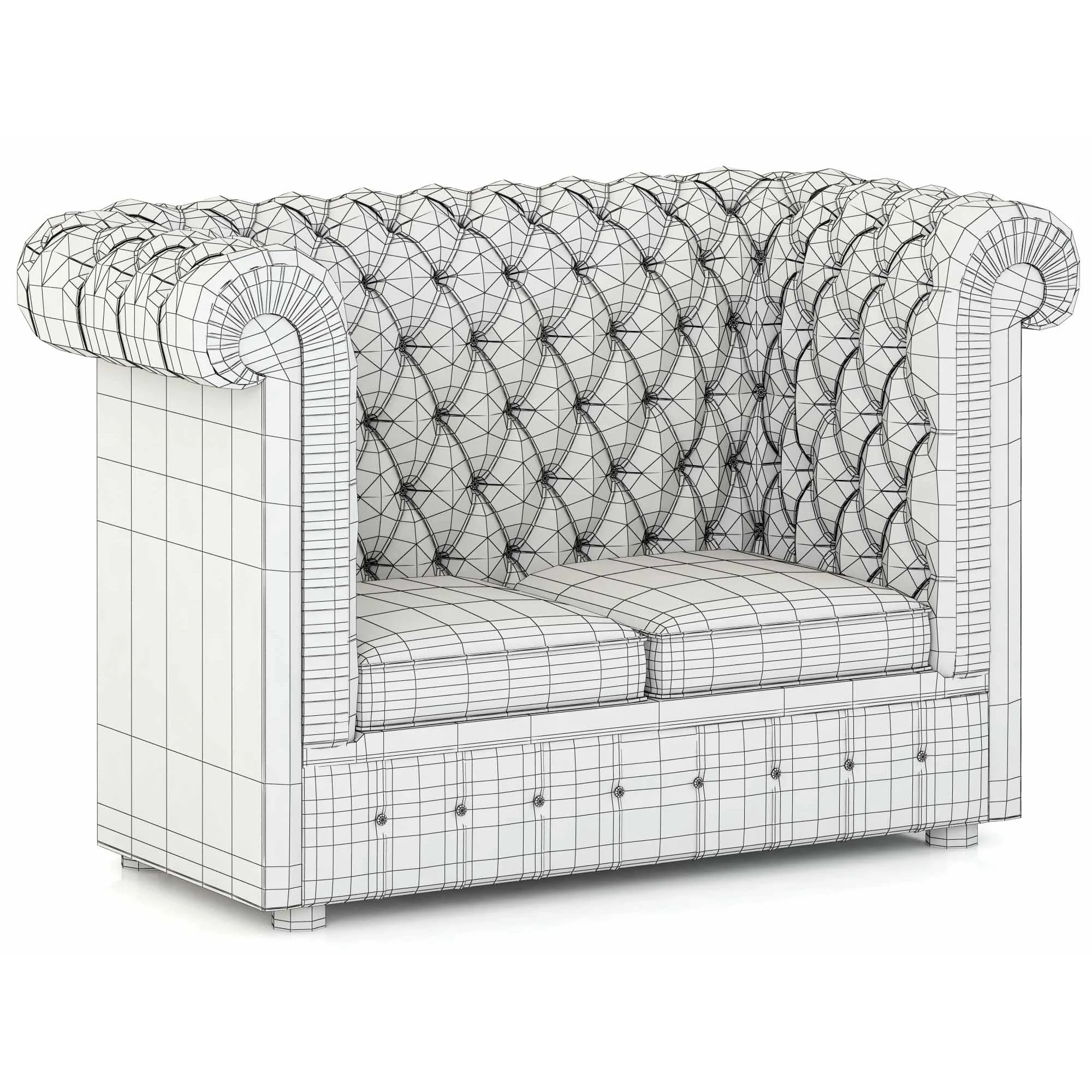 Francesco Molon SOFA CHESTER D513 — 3D model preview 5