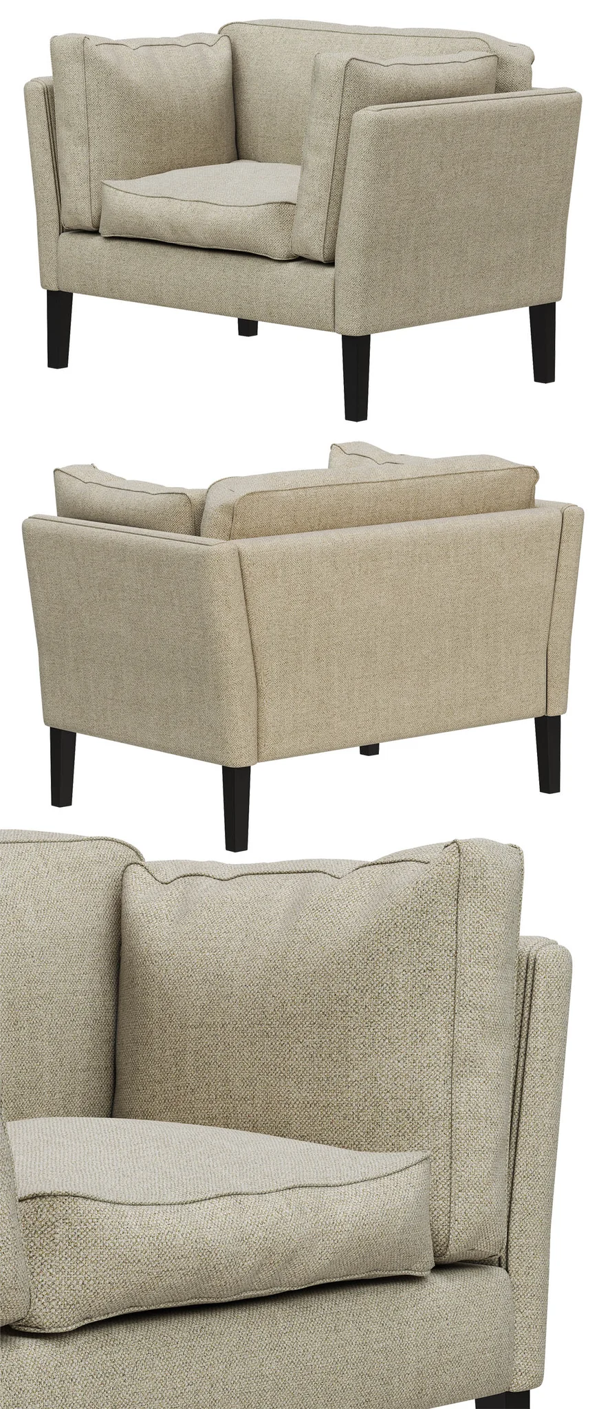 Restoration Hardware Sorensen Chair — 3D model preview 1