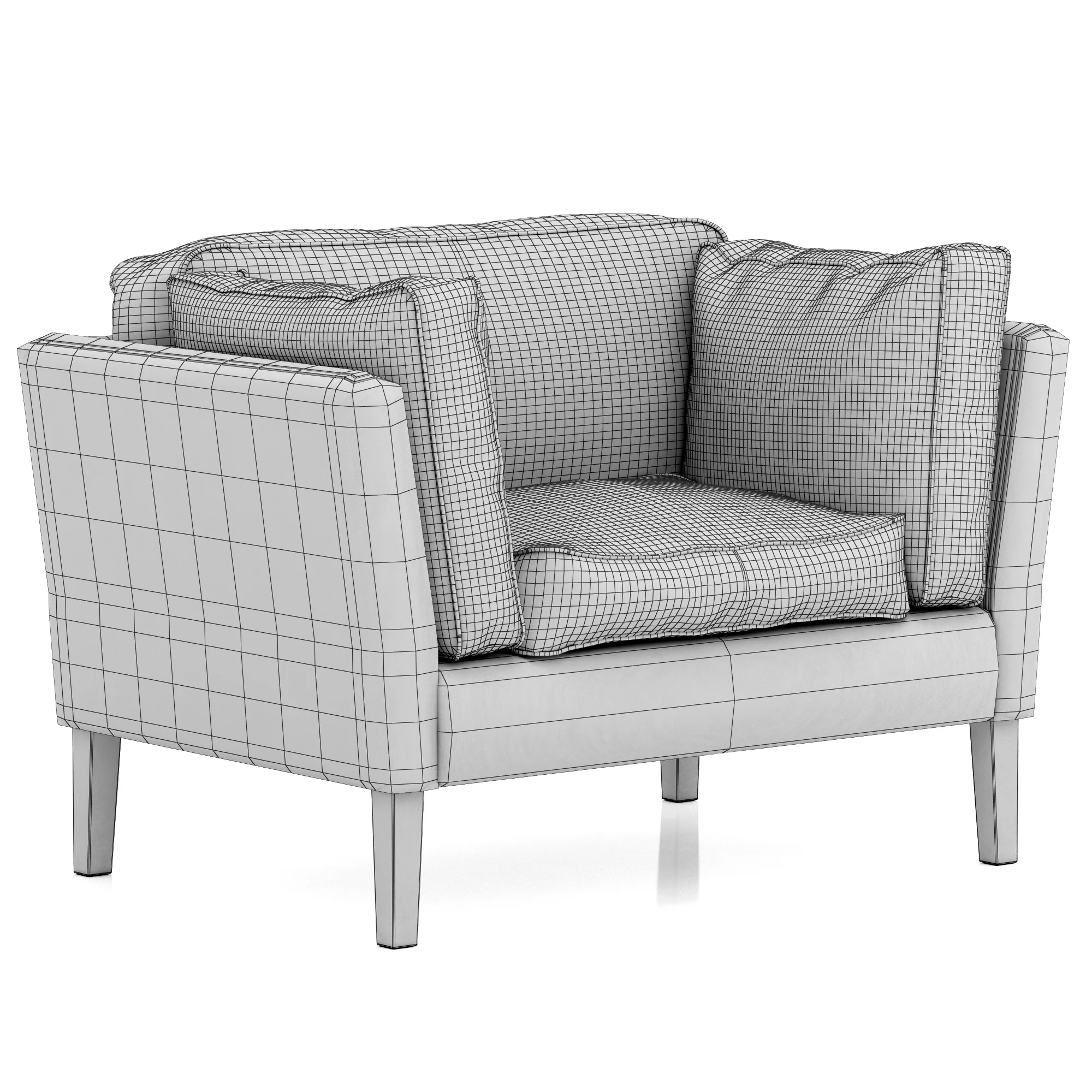 Restoration Hardware Sorensen Chair — 3D model preview 8