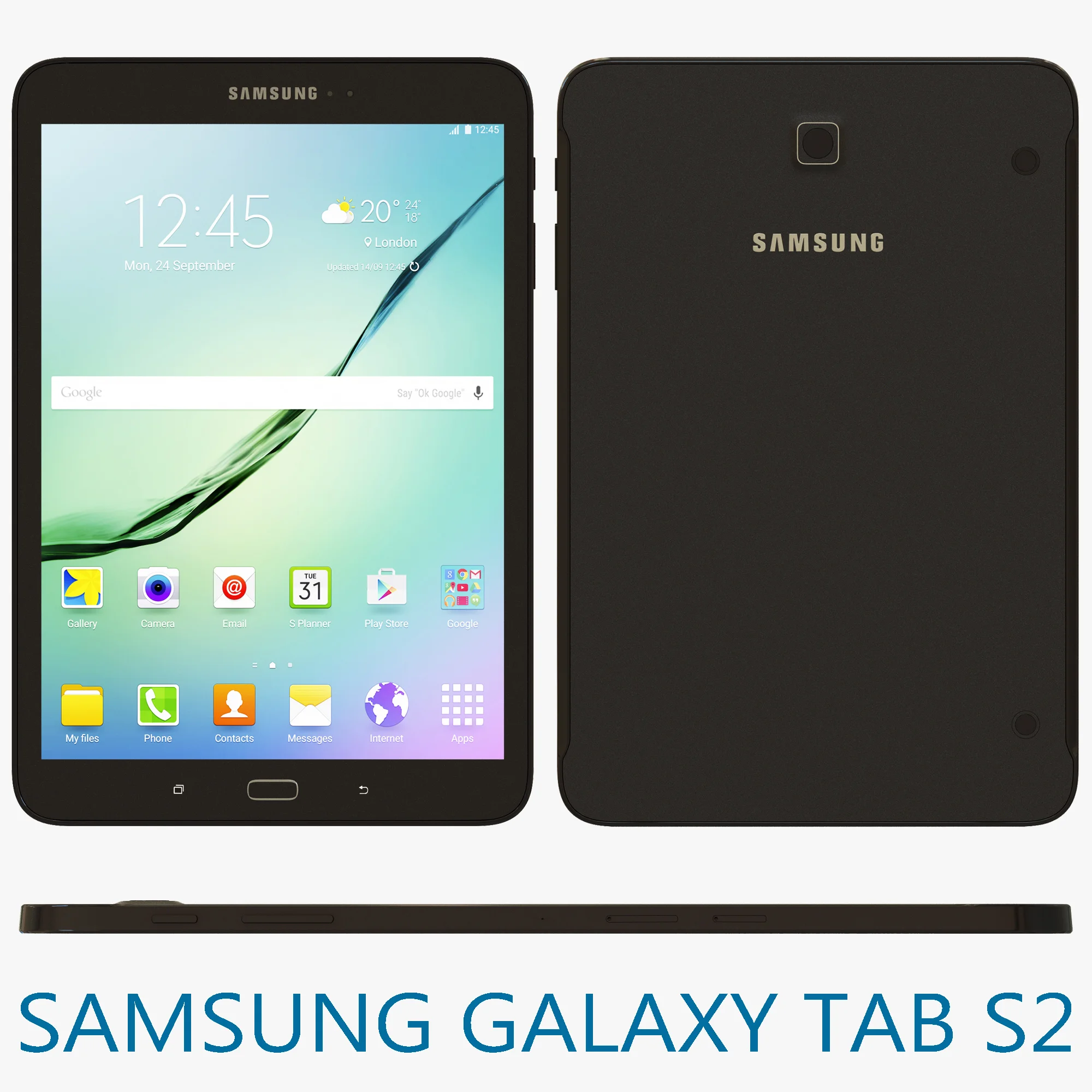 Samsung Galaxy Tab S2 — 3D model preview 7
