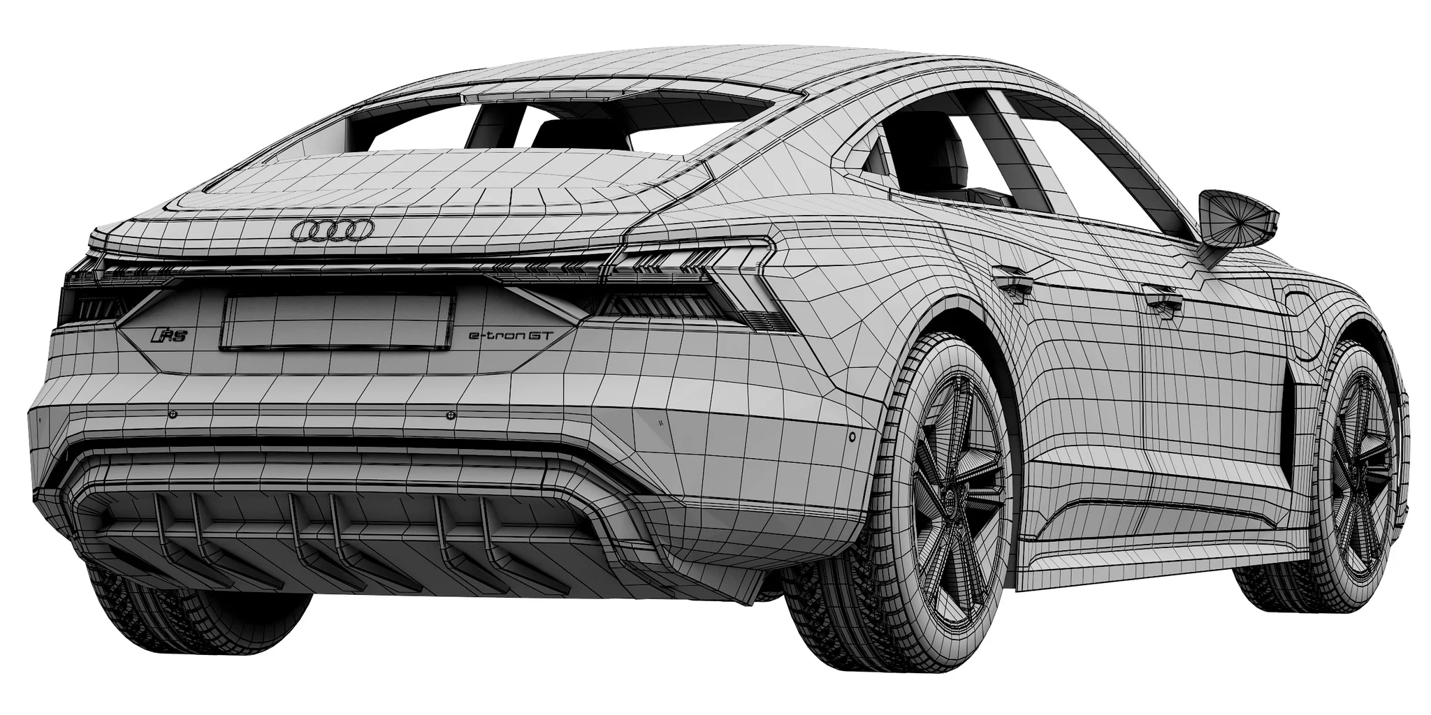 Audi RS E Tron GT, 3D model preview 6
