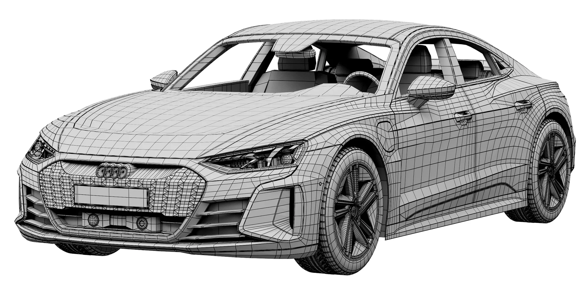 Audi RS E Tron GT, 3D model preview 8