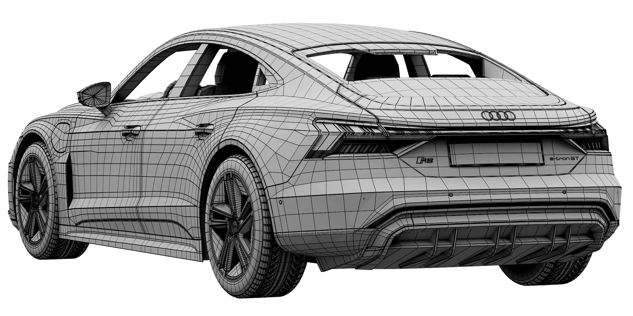 Audi RS E Tron GT, 3D model preview 14